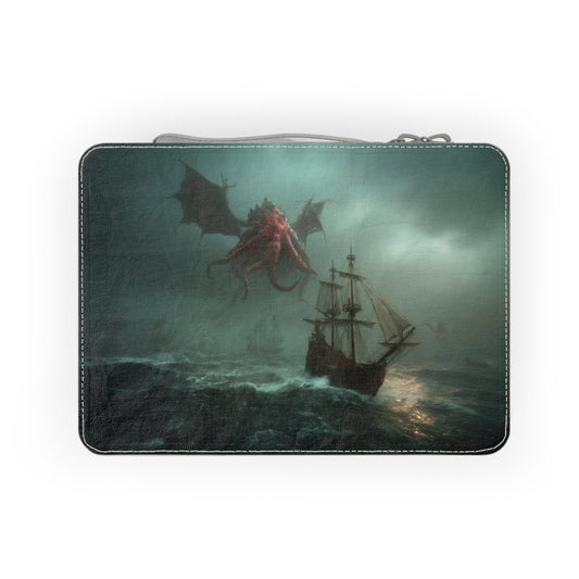 Deep Sea Leviathan Paper Lunch Bag – Crimson Cthulhu Storm Quest
