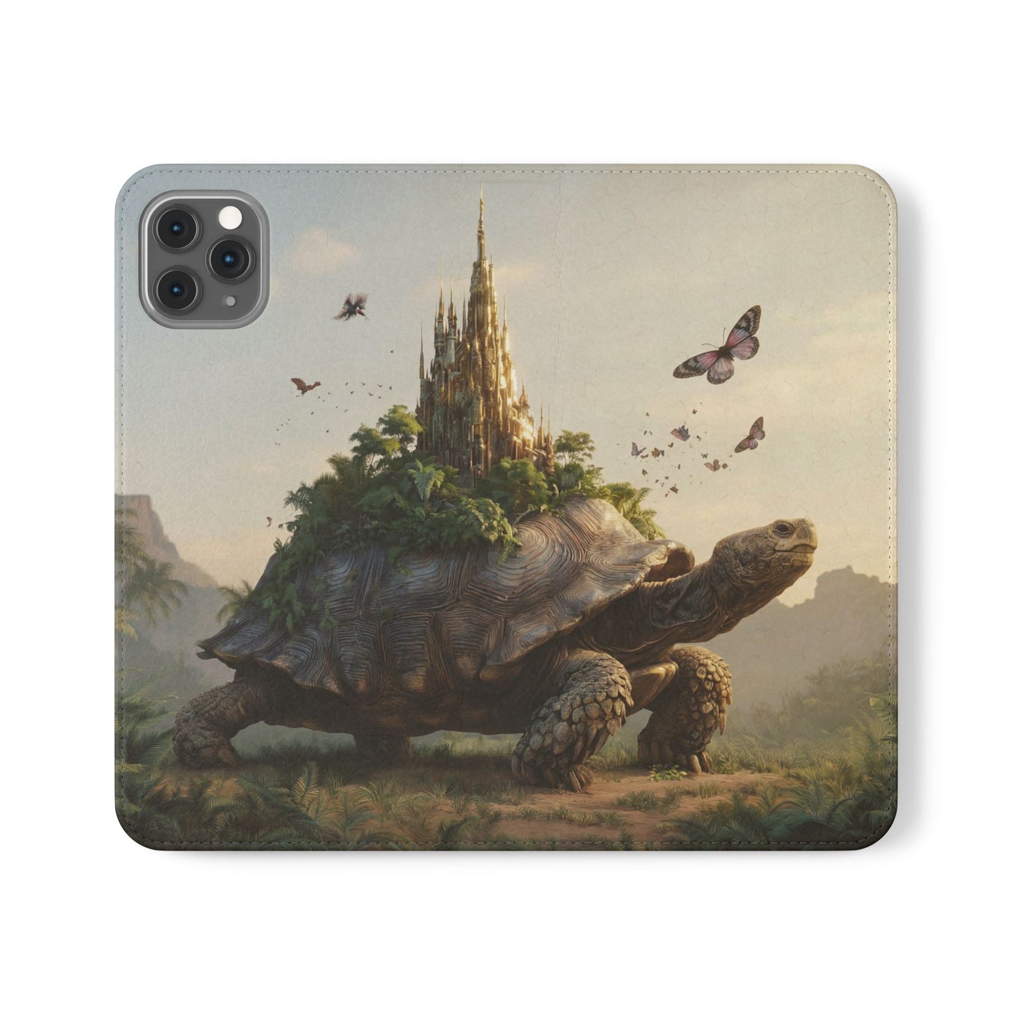 Castle Turtle Flip Cases – Golden Spire Jungle Guardian