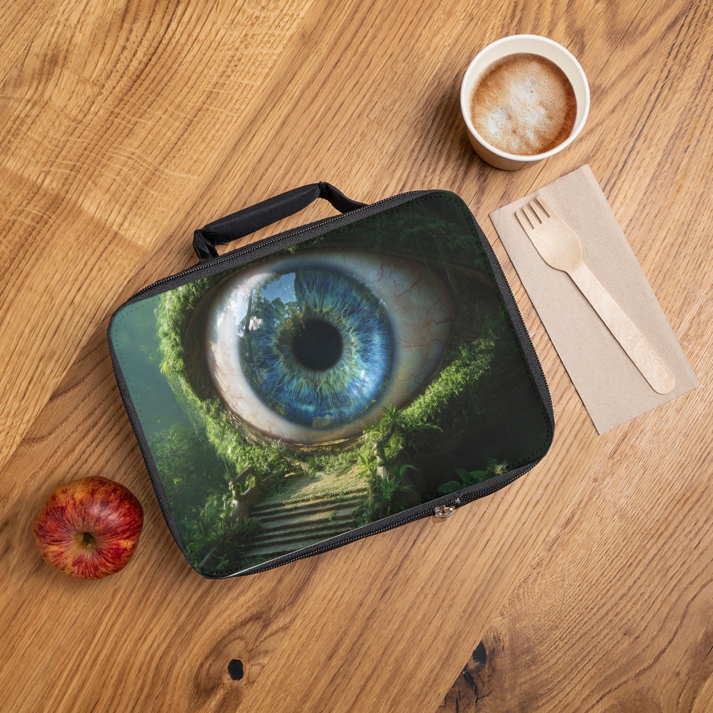 Guardian Eye Jungle Lunch Bag – Watchful Verdant Dreamscape