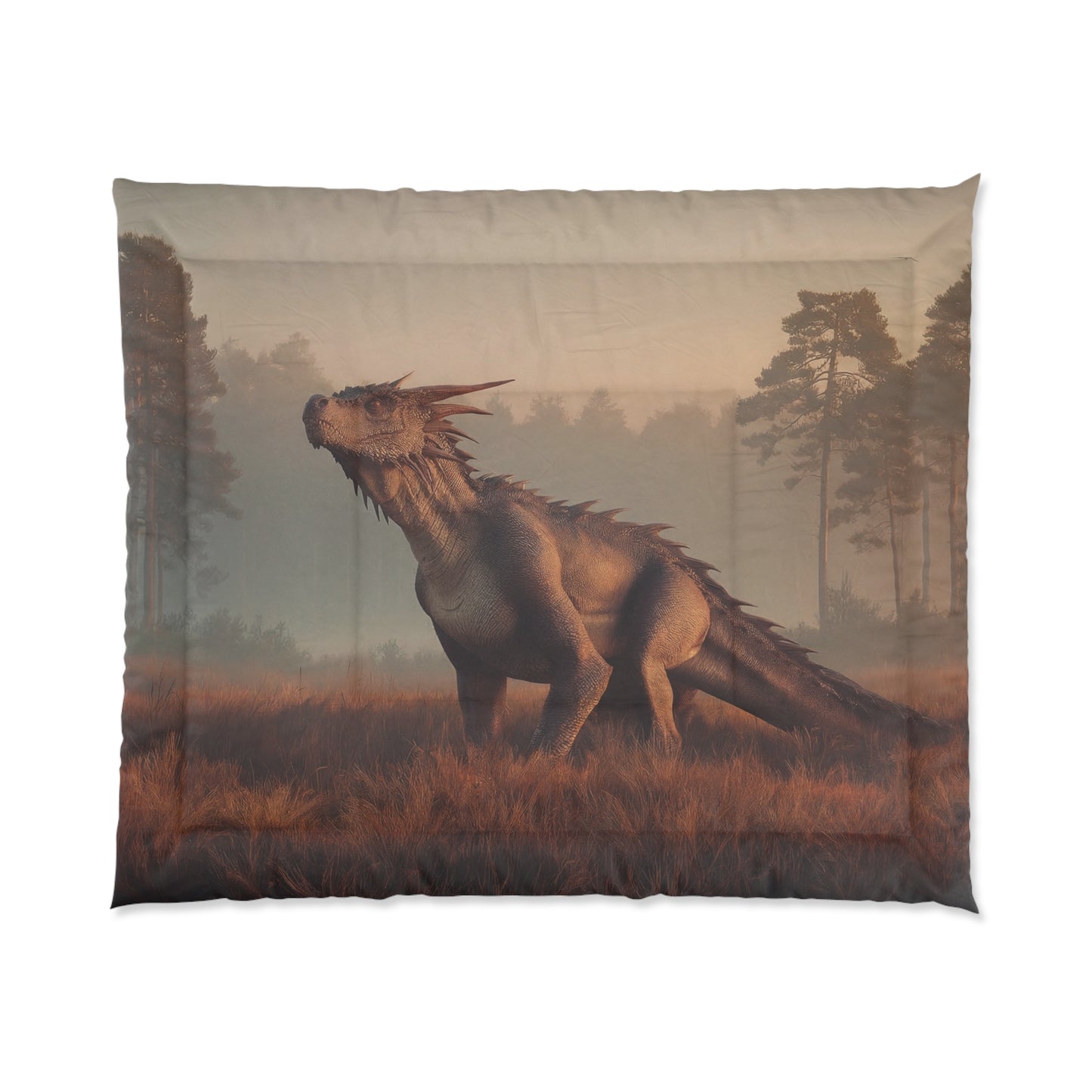 Mist-Wreathed Dragon Comforter – Dawn’s Whisper Through the Pines