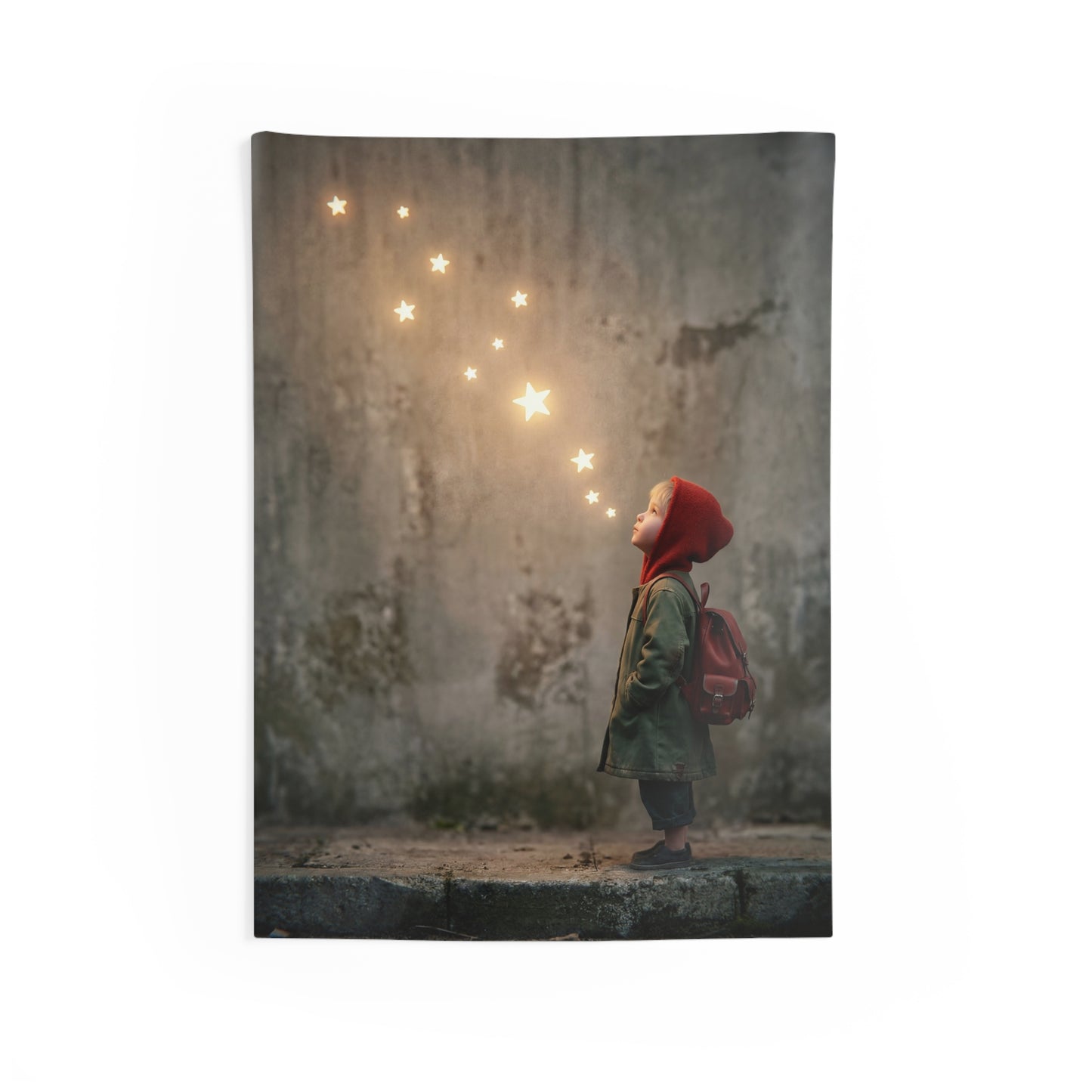 Little Explorer Star Gazing Indoor Wall Tapestries – Warm Constellation Dreamscape
