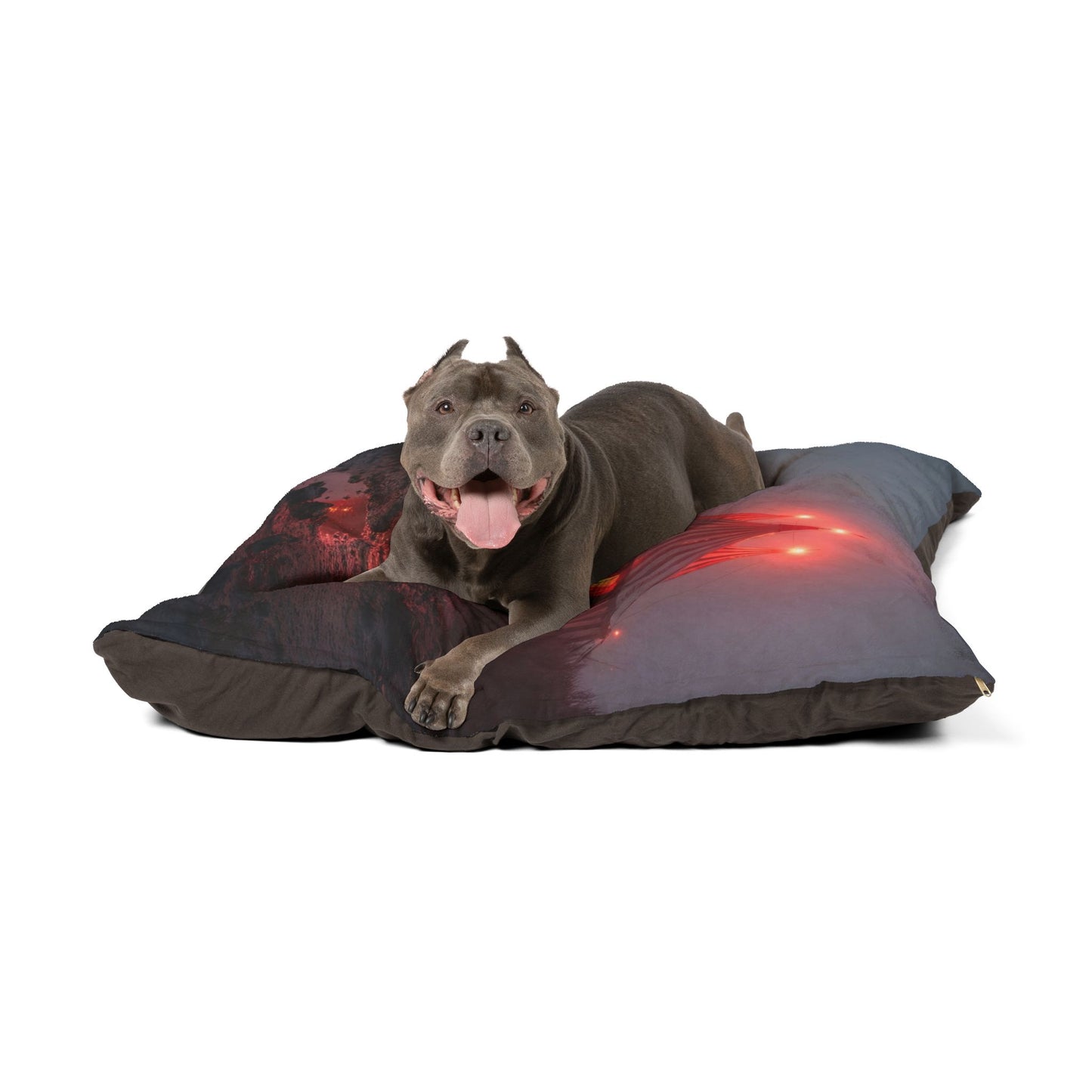 Crimson Carnival Tent Pet Bed – Twilight Wonderlands for Your Furry Companion