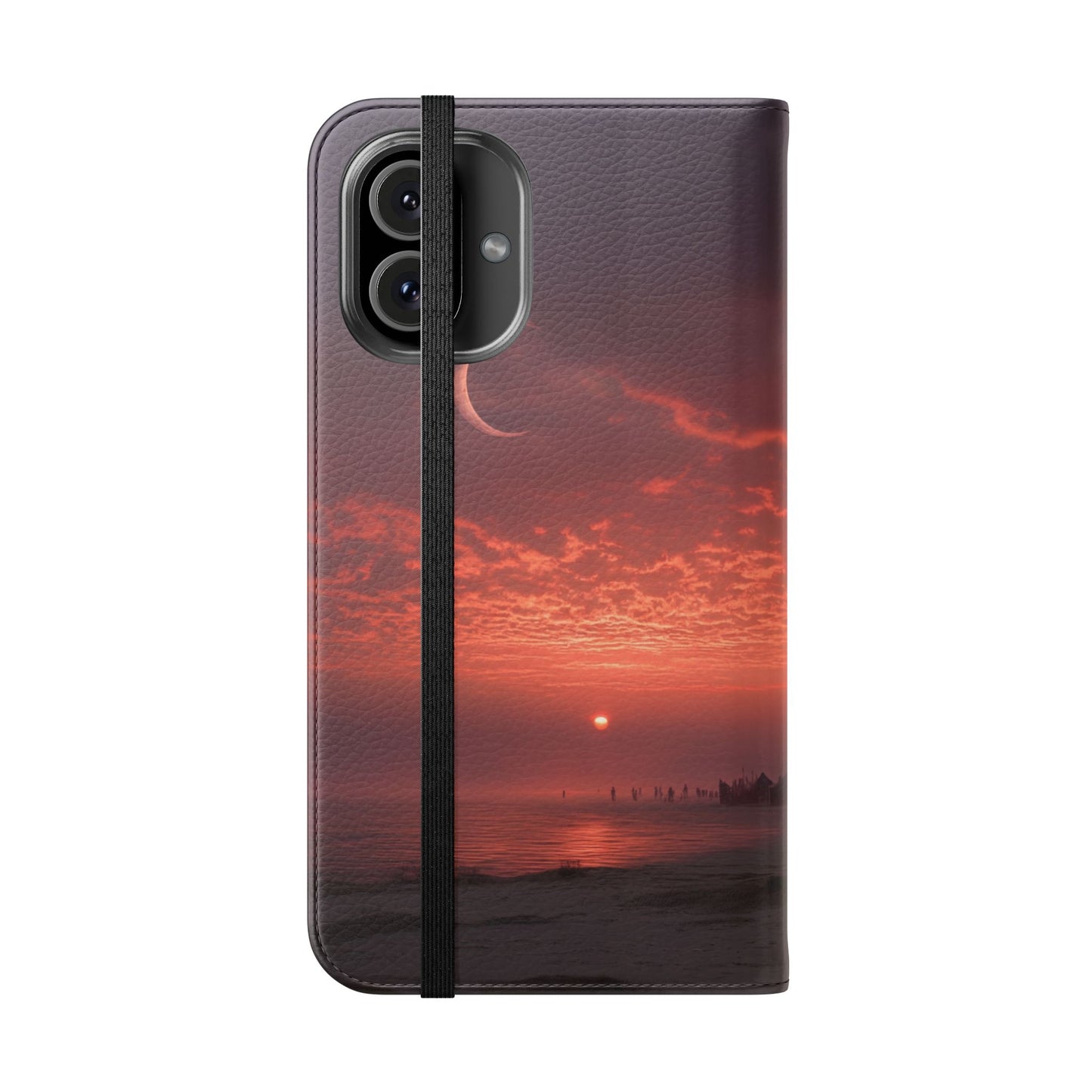 Twilight Sentinel Flip Cases – Moonlit Stairway to the Horizon