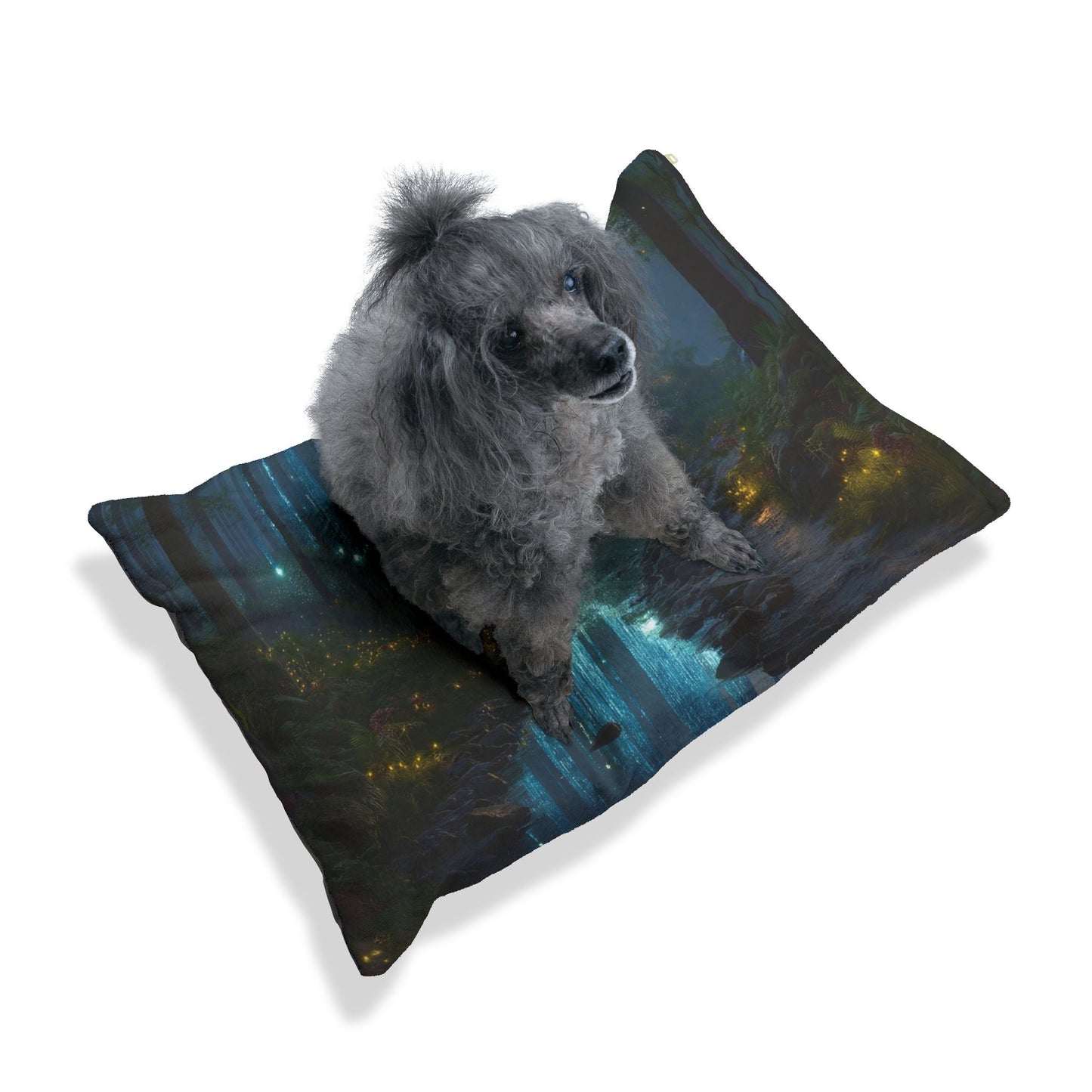 Celestial Falls Pet Bed – Whispering Forest Dreamscape