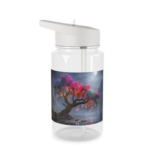 Prism-Leaf Titan Tritan Water Bottle – Radiant Canopy Nightlight