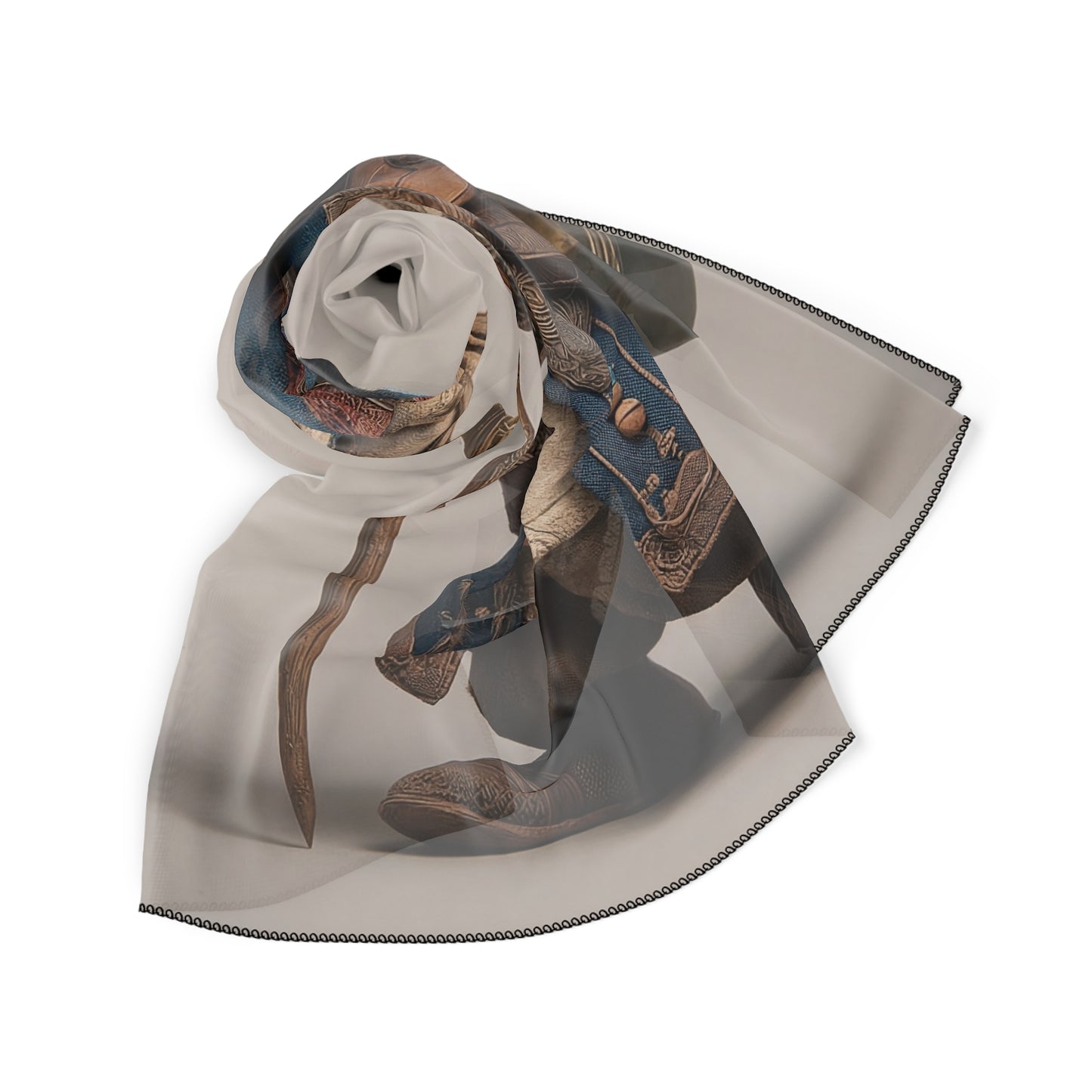 Traveling Wizard Poly Scarf – Worn by the World’s Most Curious Cartographer