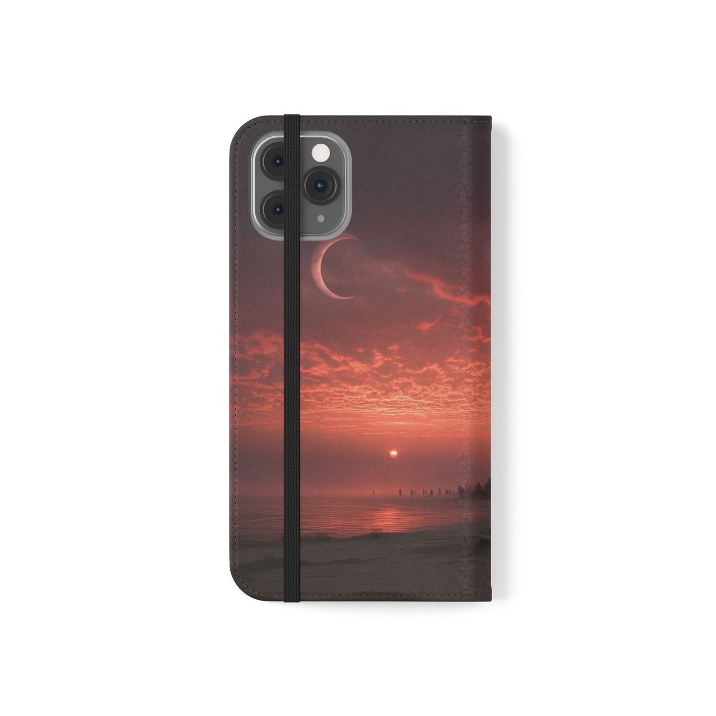 Twilight Sentinel Flip Cases – Moonlit Stairway to the Horizon