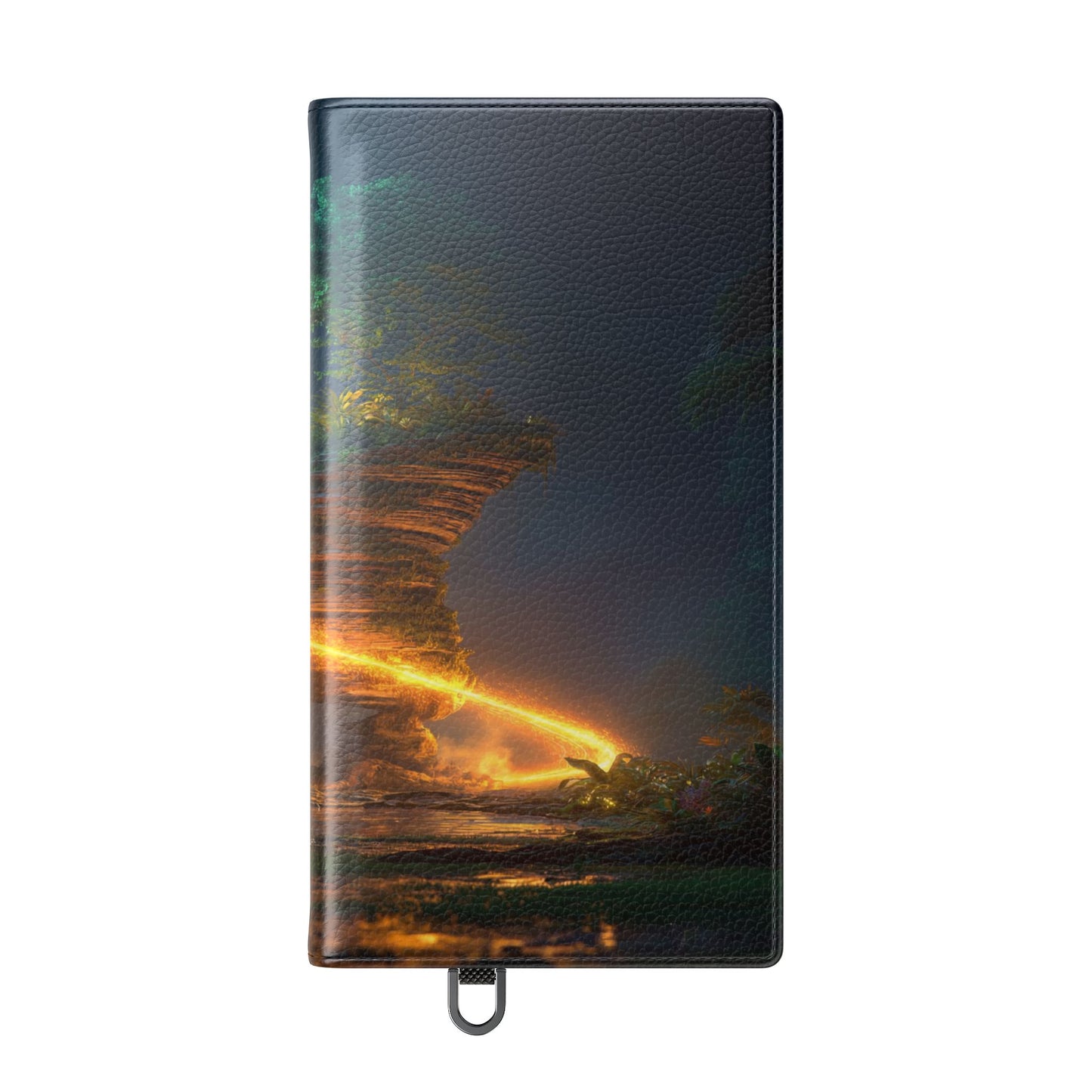 Luminous Floating Island Flip Cases – Amber Twilight Sanctuary