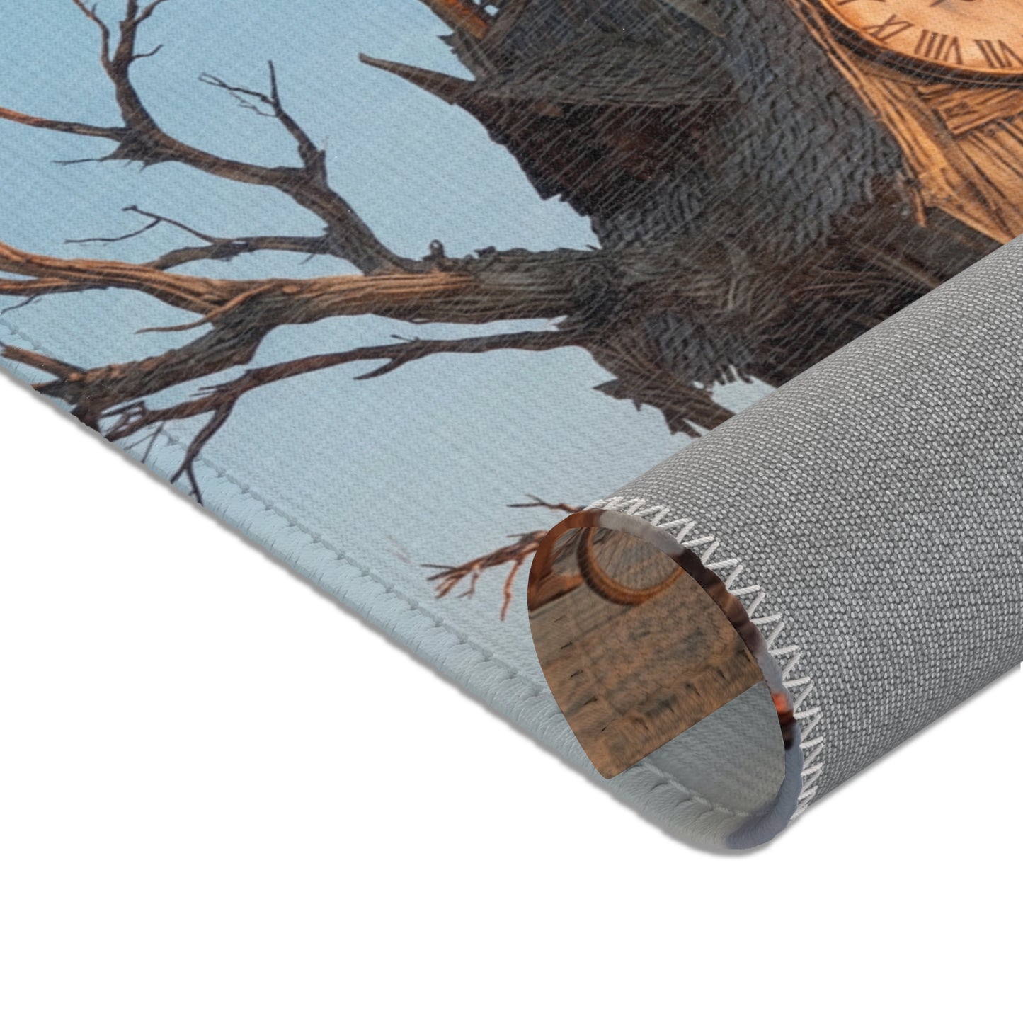 Clock Tower in the Dryland Area Rugs – Timeless Wanderer’s Sanctuary