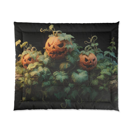Woven Ivy Jack-o'-Lantern Comforter – Whispering Pumpkin Grove