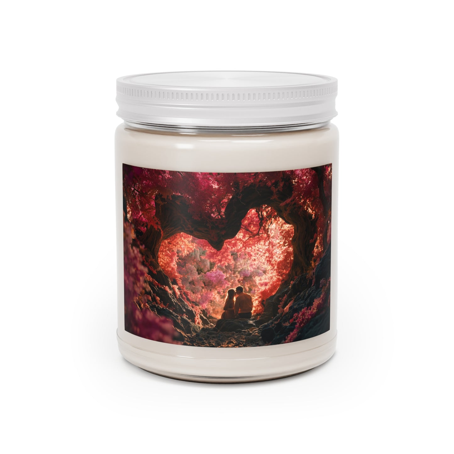 Crimson Canopy Love Candle – Whispers of Autumn Twilight