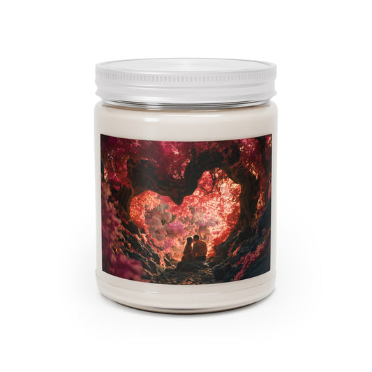 Crimson Canopy Love Candle – Whispers of Autumn Twilight