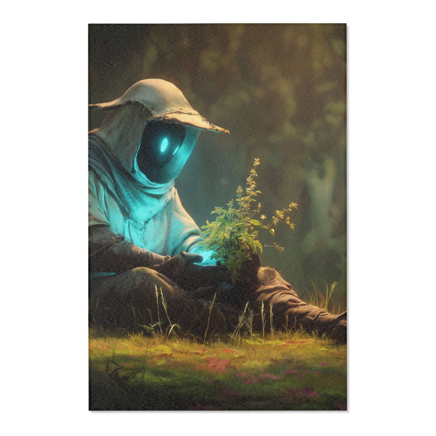 Forest Sentinel Area Rug – Luminescent Guardian in Sunlit Grove