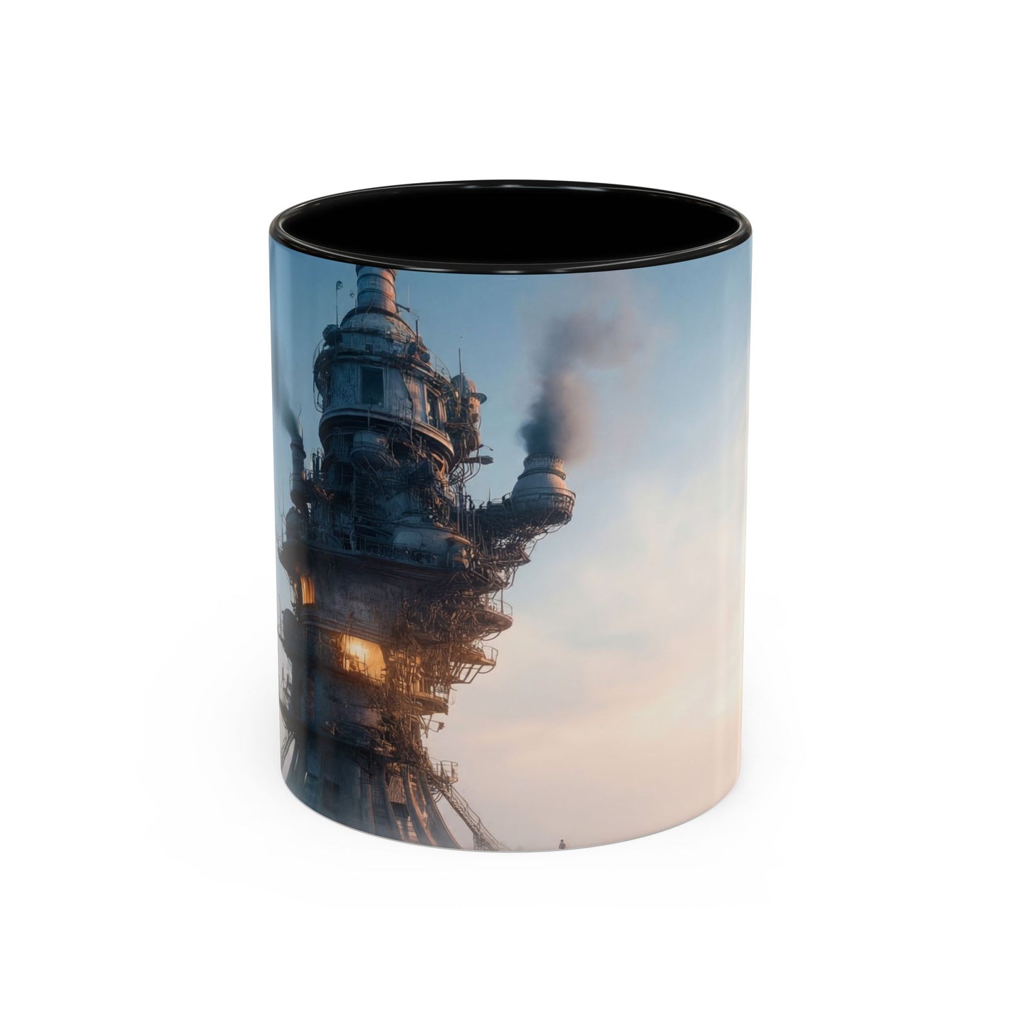 Skyborne Factory Accent Coffee Mug (11, 15oz) – Steam-Punk Horizon Dreamscape