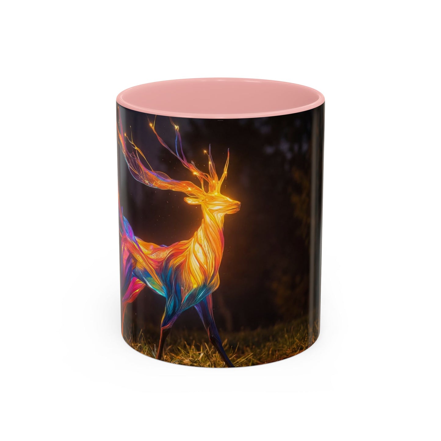 Chromatic Stag Accent Coffee Mug (11, 15oz) – Twilight Luminescence