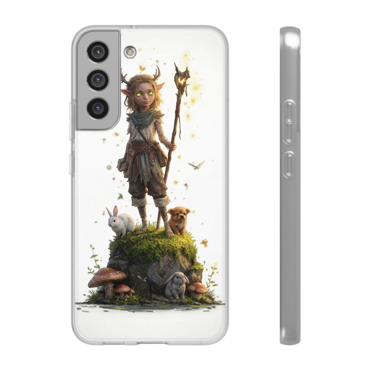 Forest Sentinel Flexi Cases – Luminescent Deerhorn Guardian