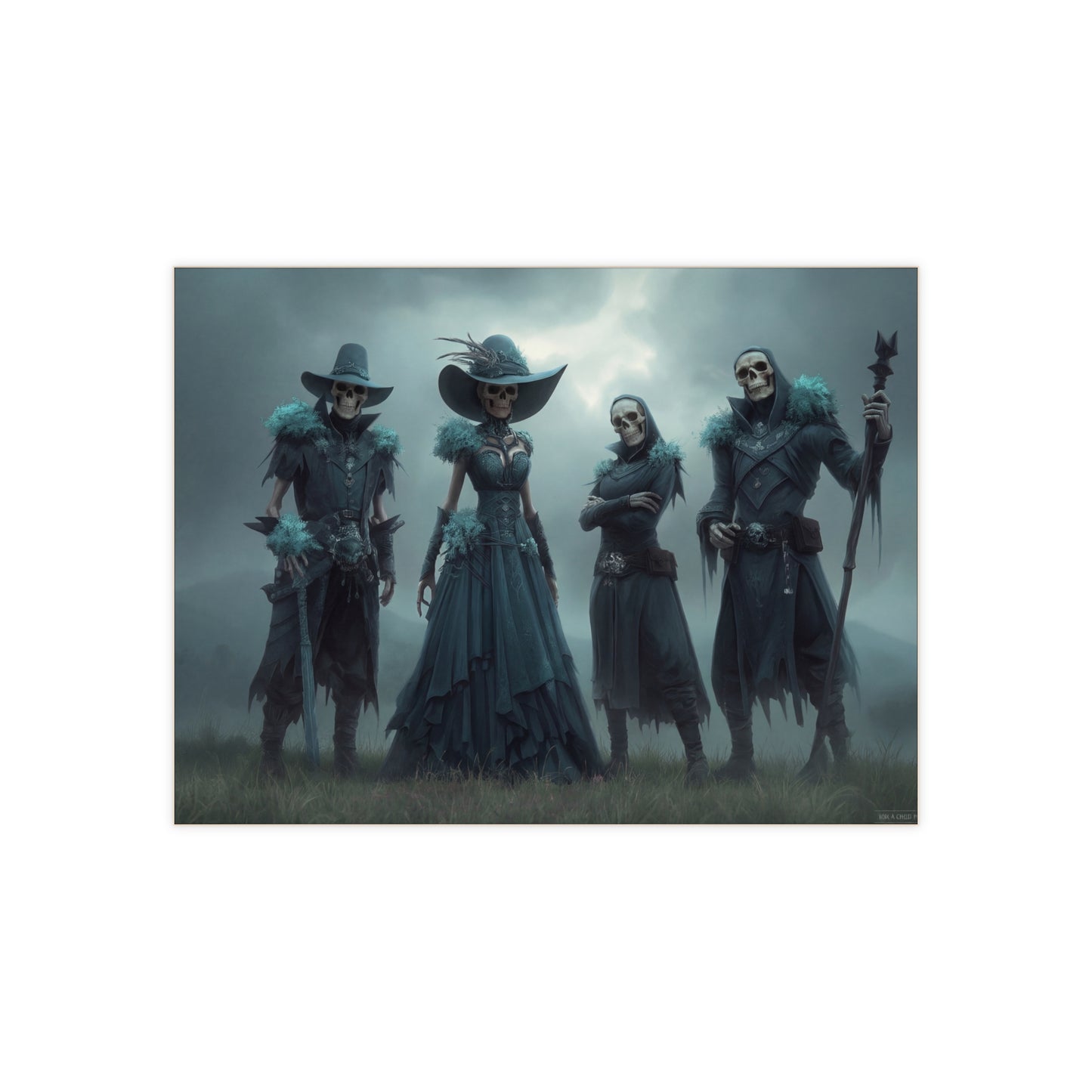 Four Reapers Ceramic Photo Tile – Misty Grove Guardians of the Veil