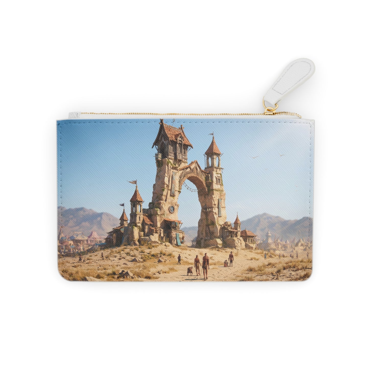 Desert Citadel Mini Clutch Bag – Sunlit Ruins of a Forgotten Kingdom