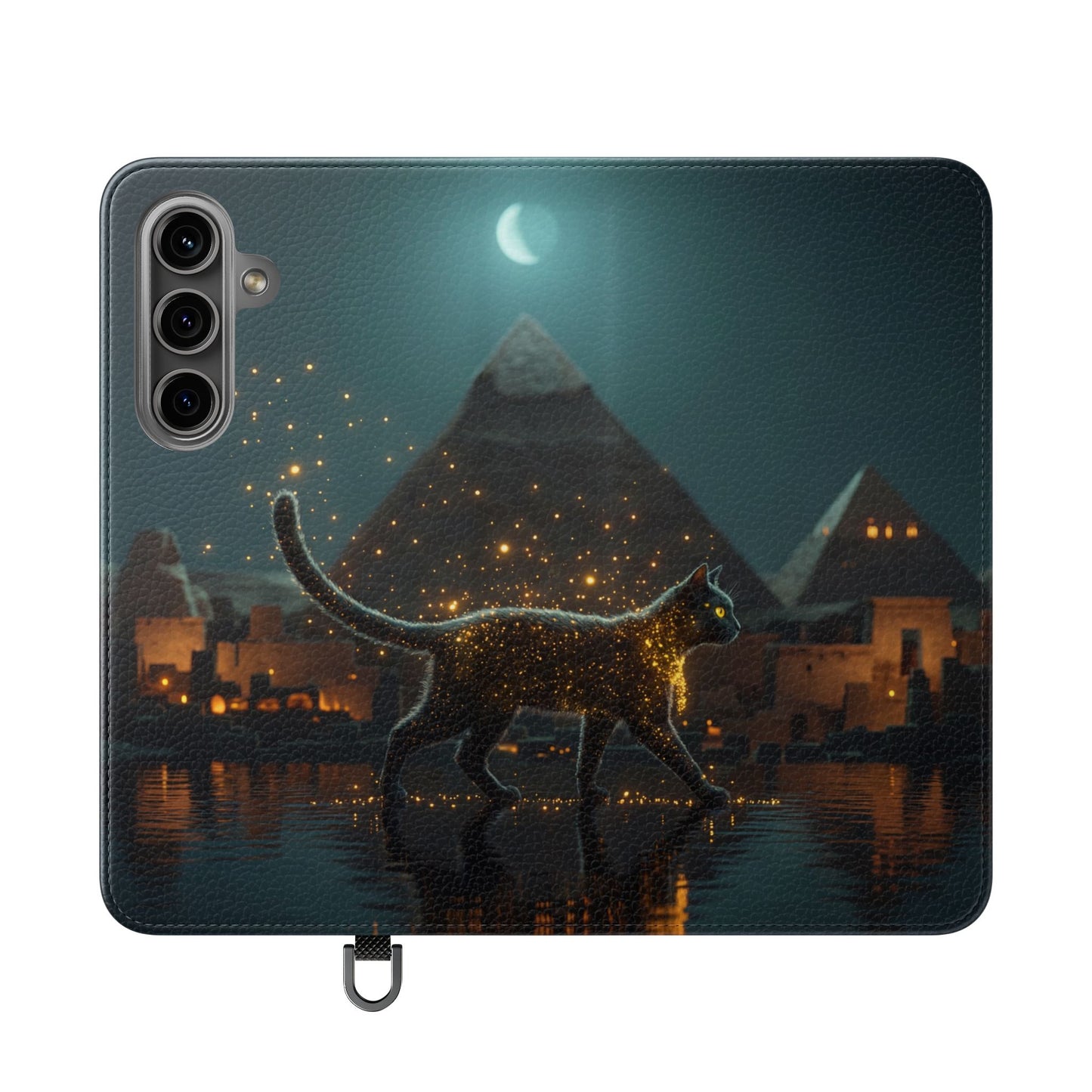 Celestial Vortex Flip Cases – Indigo Cloud Dreamscape