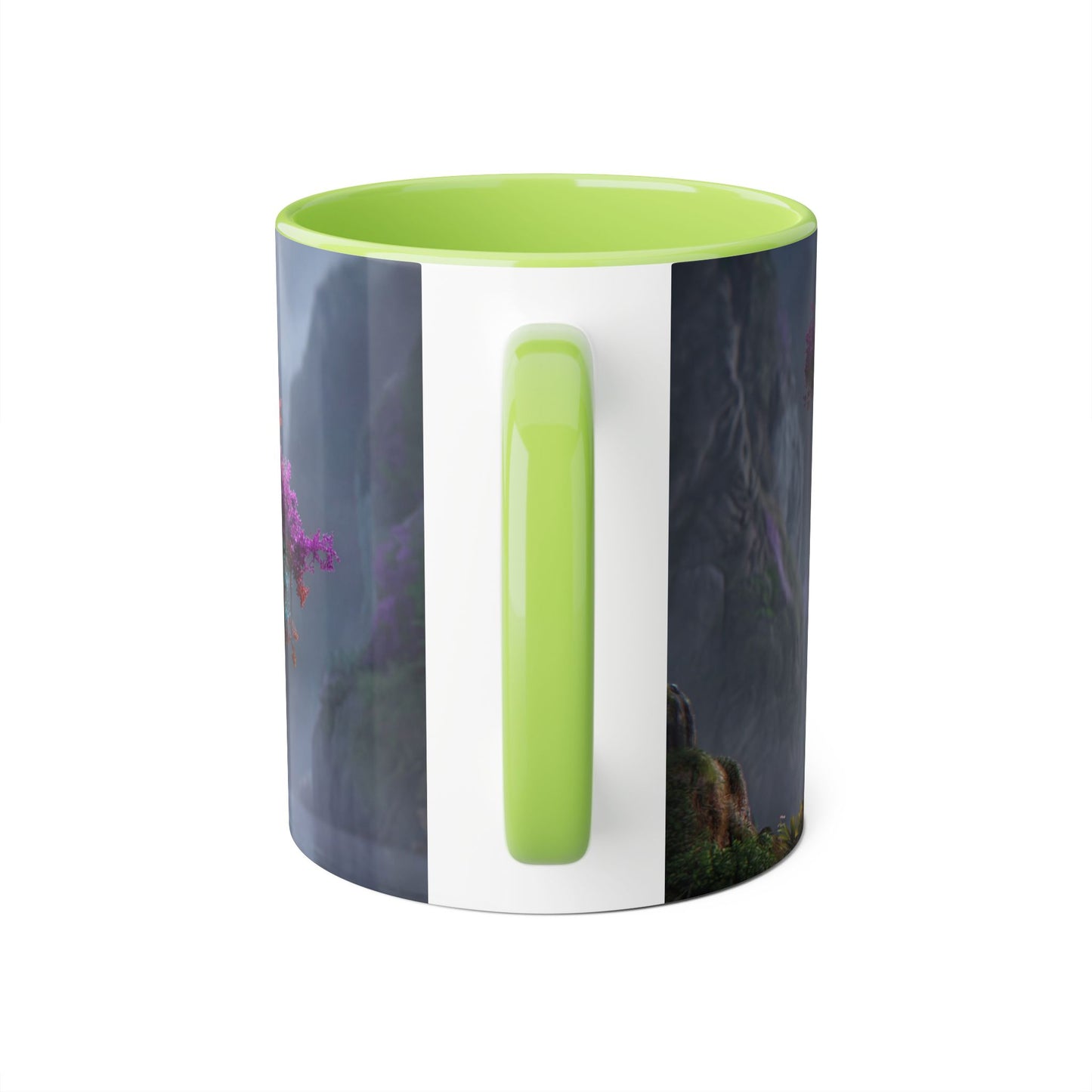 Prism Canopy Accent Mugs, 11oz – Rainforest Glow at Dusk