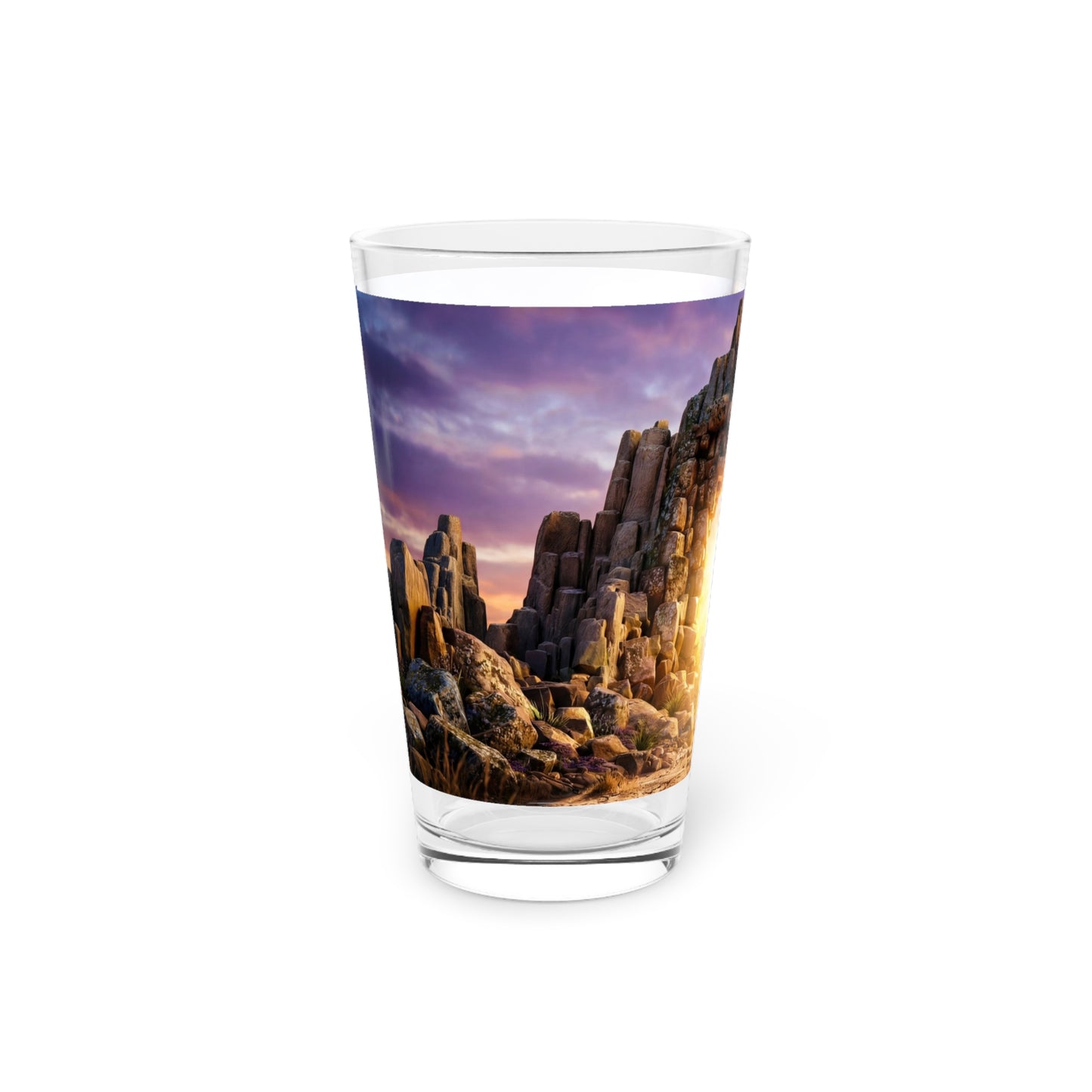 Celestial Stone Archway Pint Glass – Gateway to Golden Light