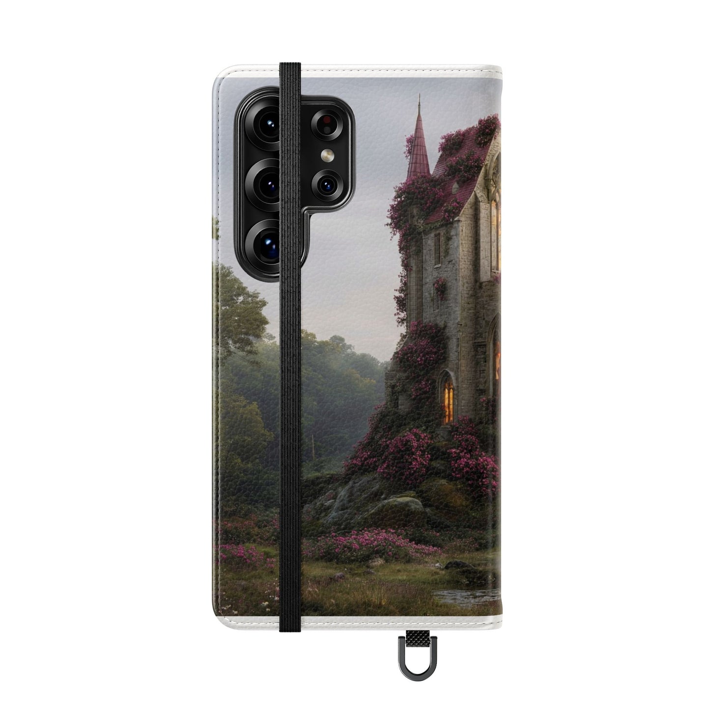 Blossom Spire Flip Cases – Pink Ivy Gothic Castle Cover