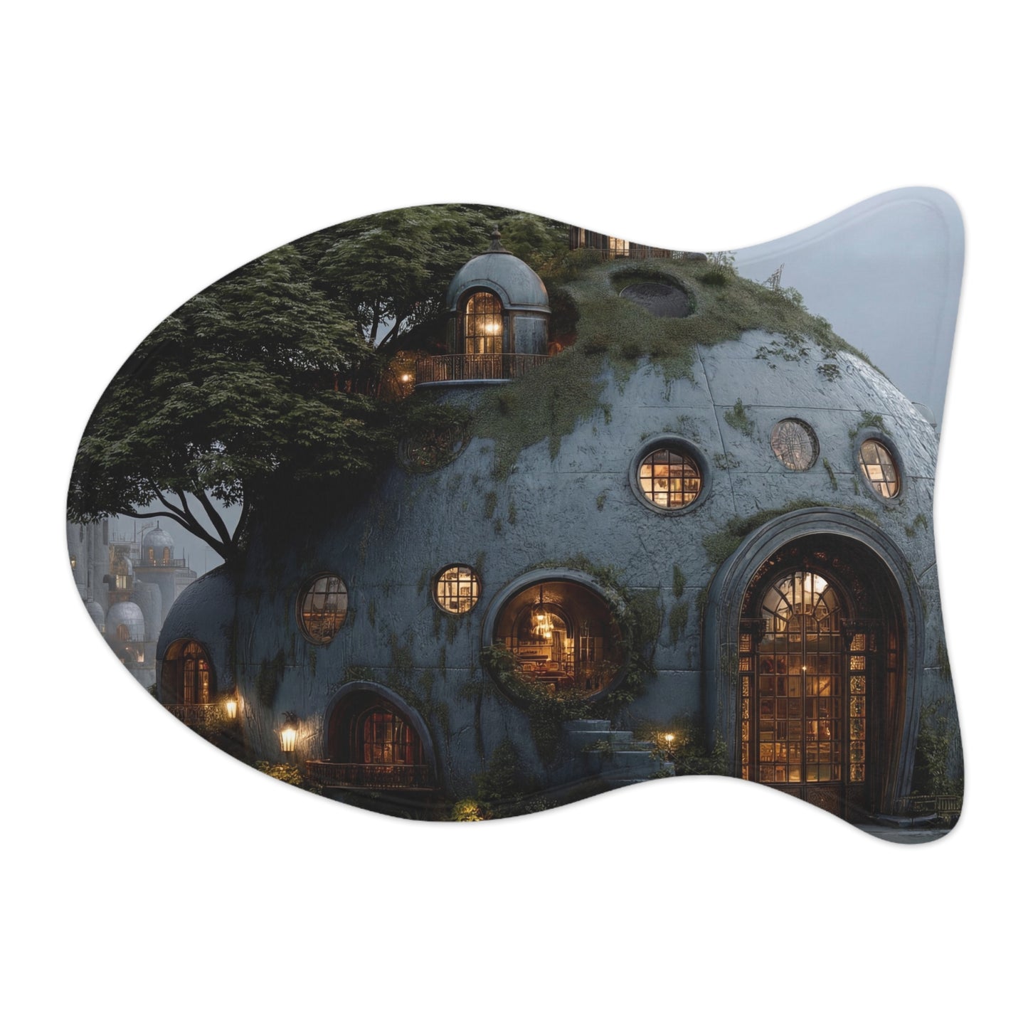 Moonlit Treehouse Dome Mat – Whispers of the Ancient Grove