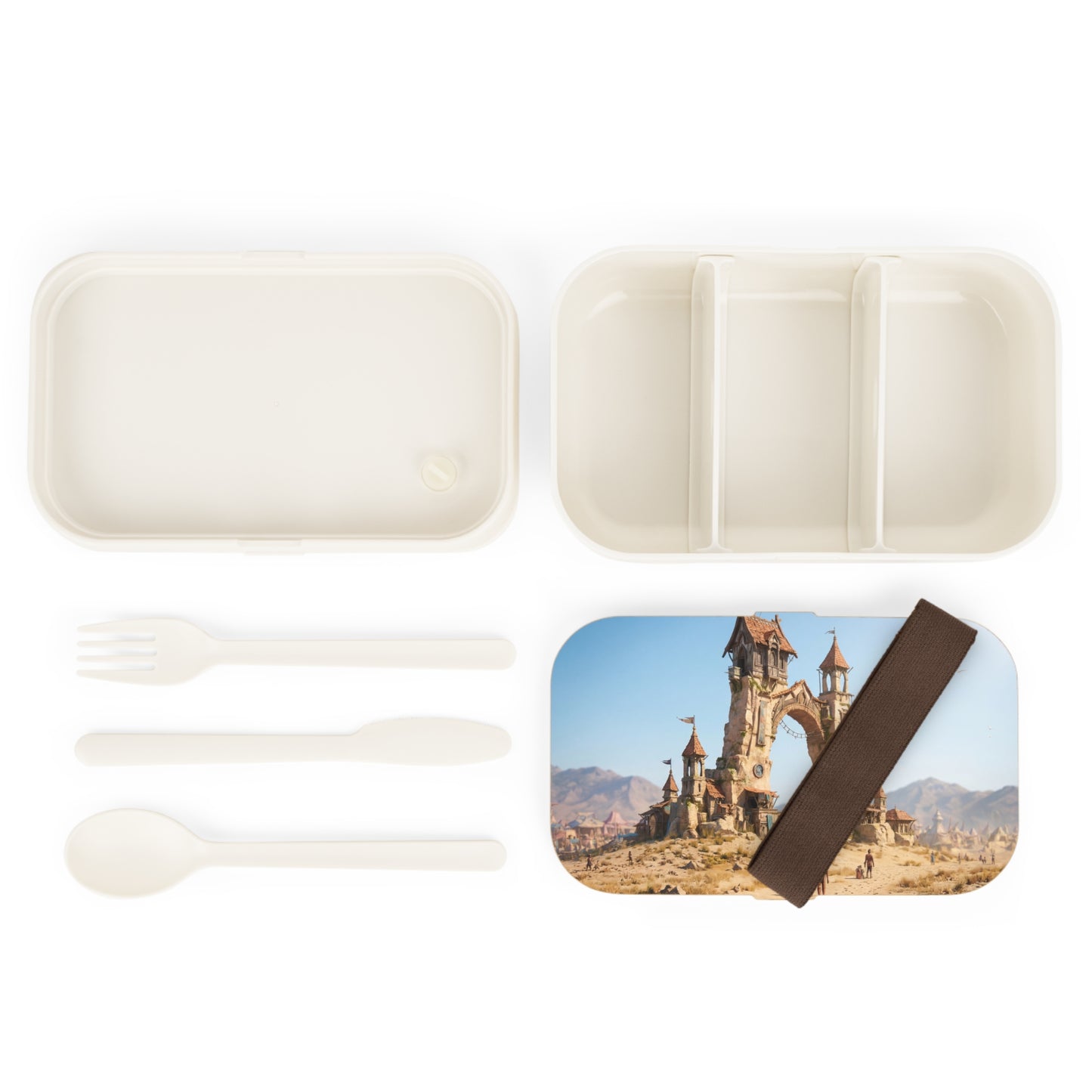 Desert Citadel Bento Lunch Box – Sun-Drenched Ruins of a Forgotten Kingdom