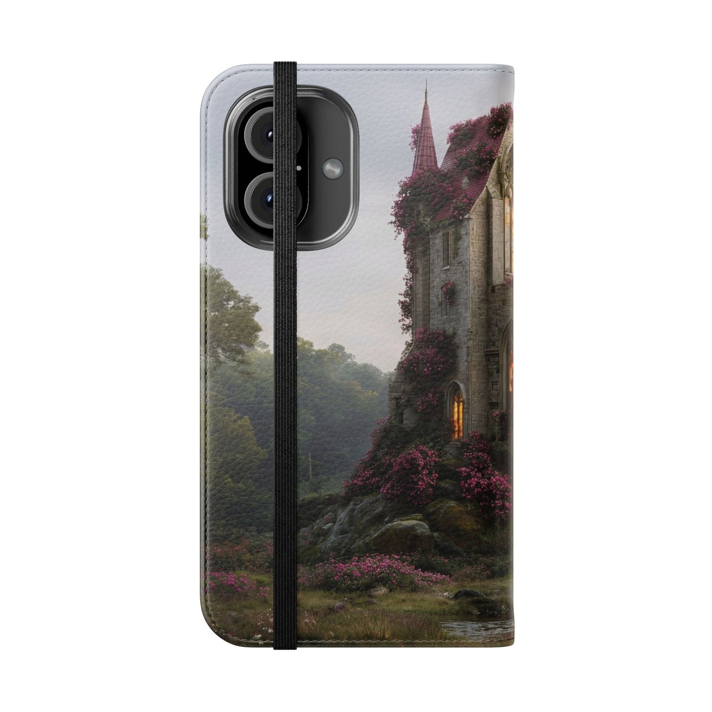 Blossom Spire Flip Cases – Pink Ivy Gothic Castle Cover