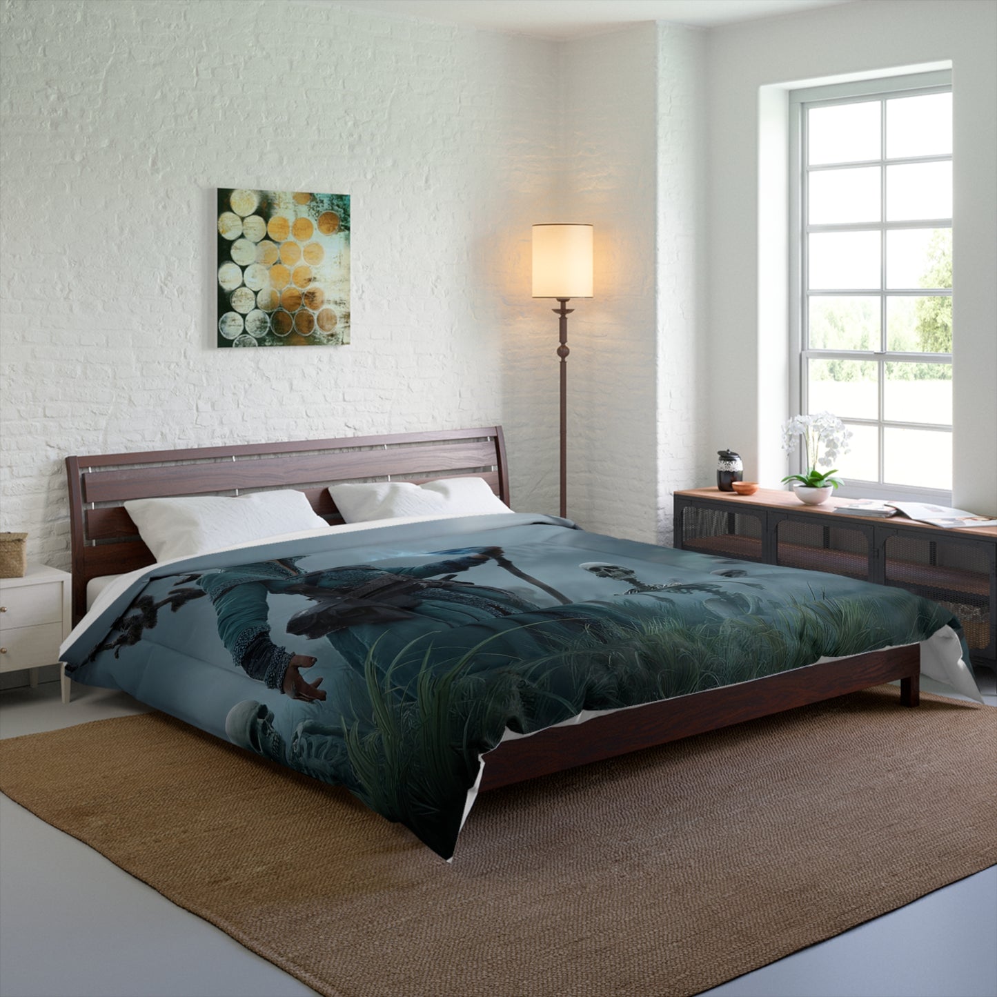 Mistbound Sentinel Comforter – Whispering Bone Grove Dreamscape
