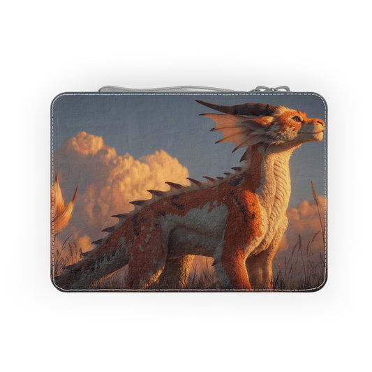 Sunset Sentinel Dragon Paper Lunch Bag – Warm Ember Skywalk