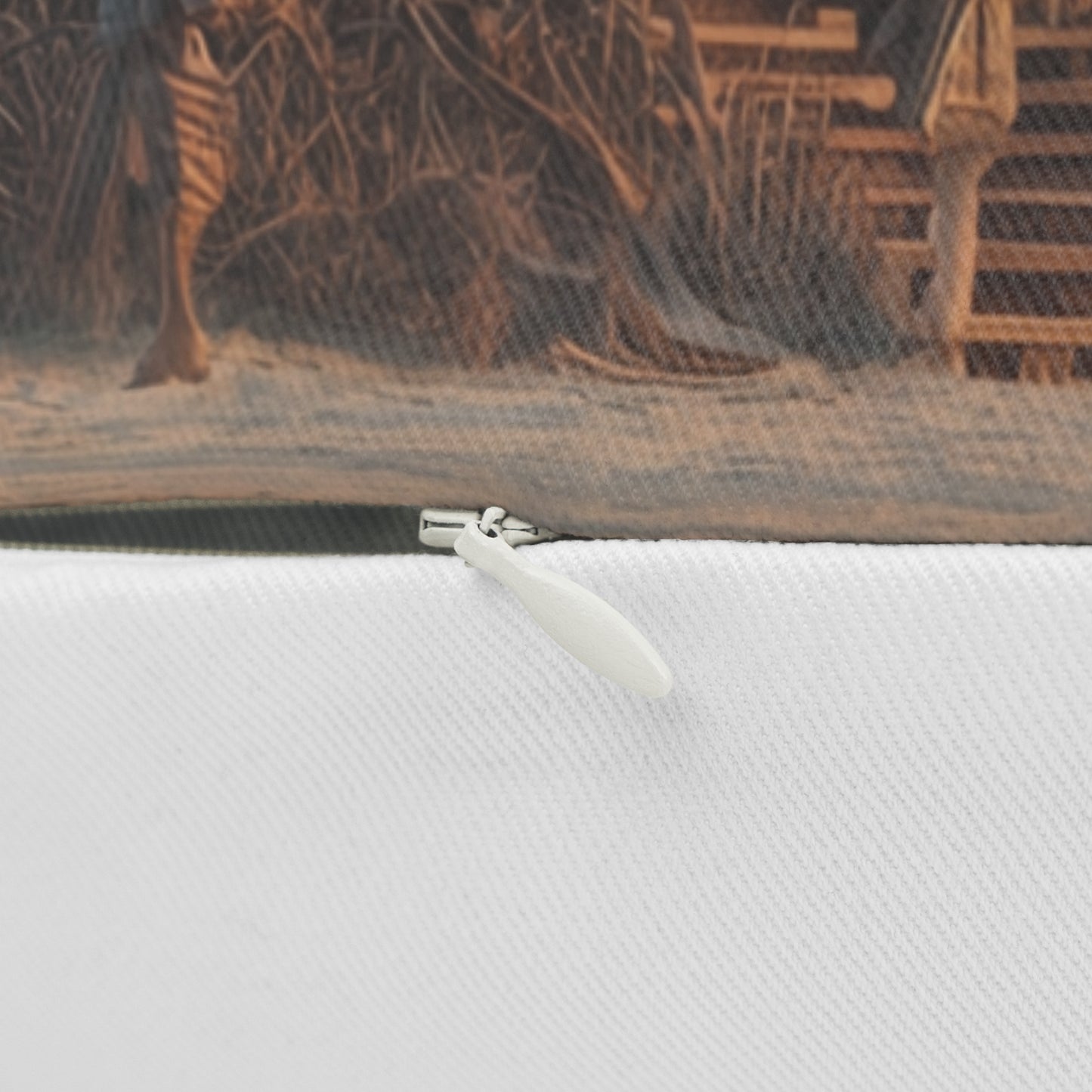 Clock Tower in the Dunes Lumbar Pillow – A Wandering Timekeeper’s Rest