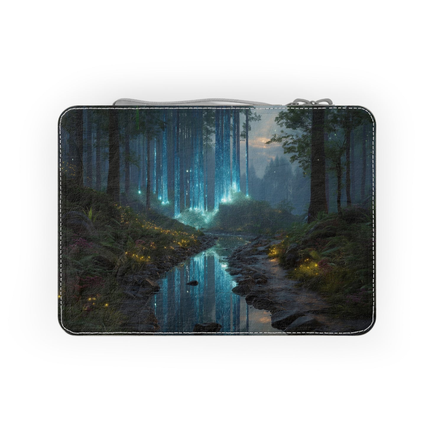 Celestial Forest Stream Paper Lunch Bag – Twilight’s Whispering Waters