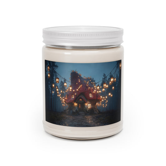 Mushroom Cottage Scented Soy Candles with White Lid, 9oz – Whispering Woods Welcome