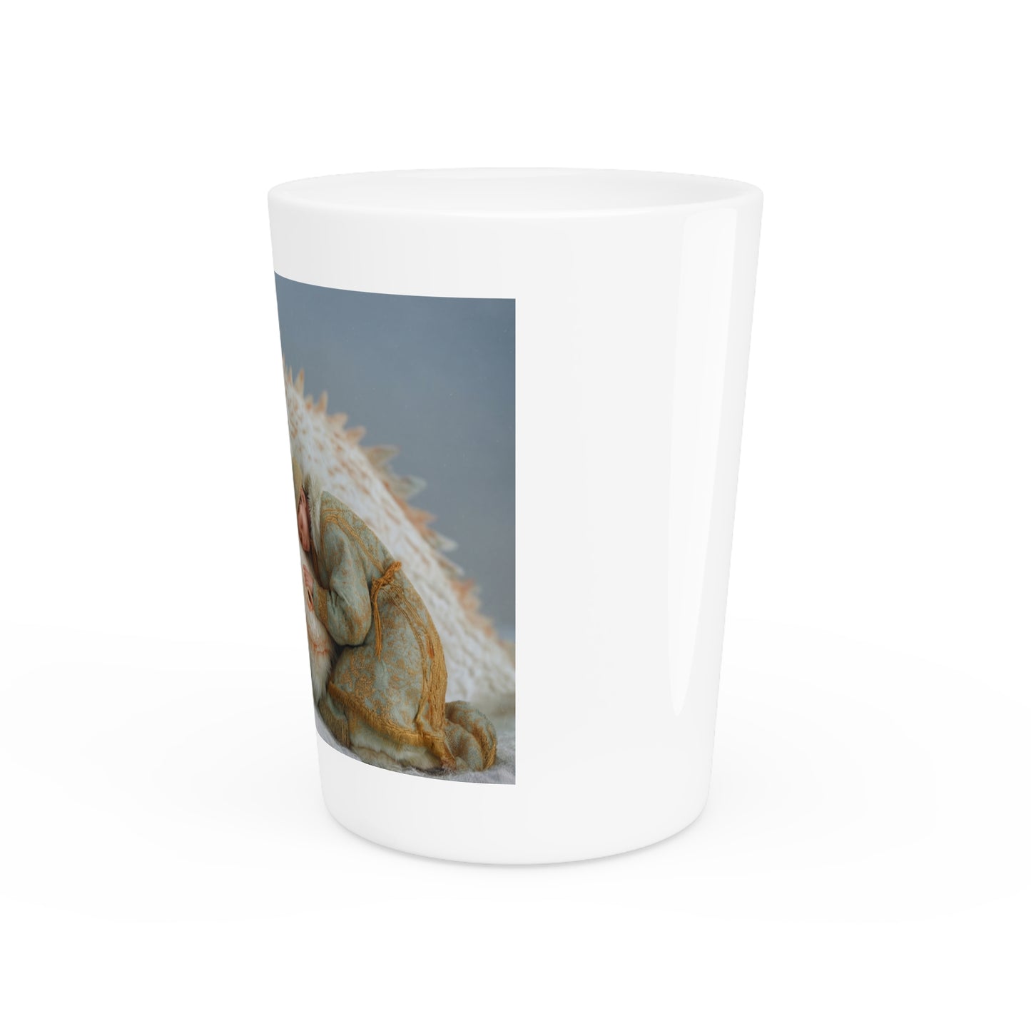 Dragon Child Shot Glass – White Fur Guardianship Scene