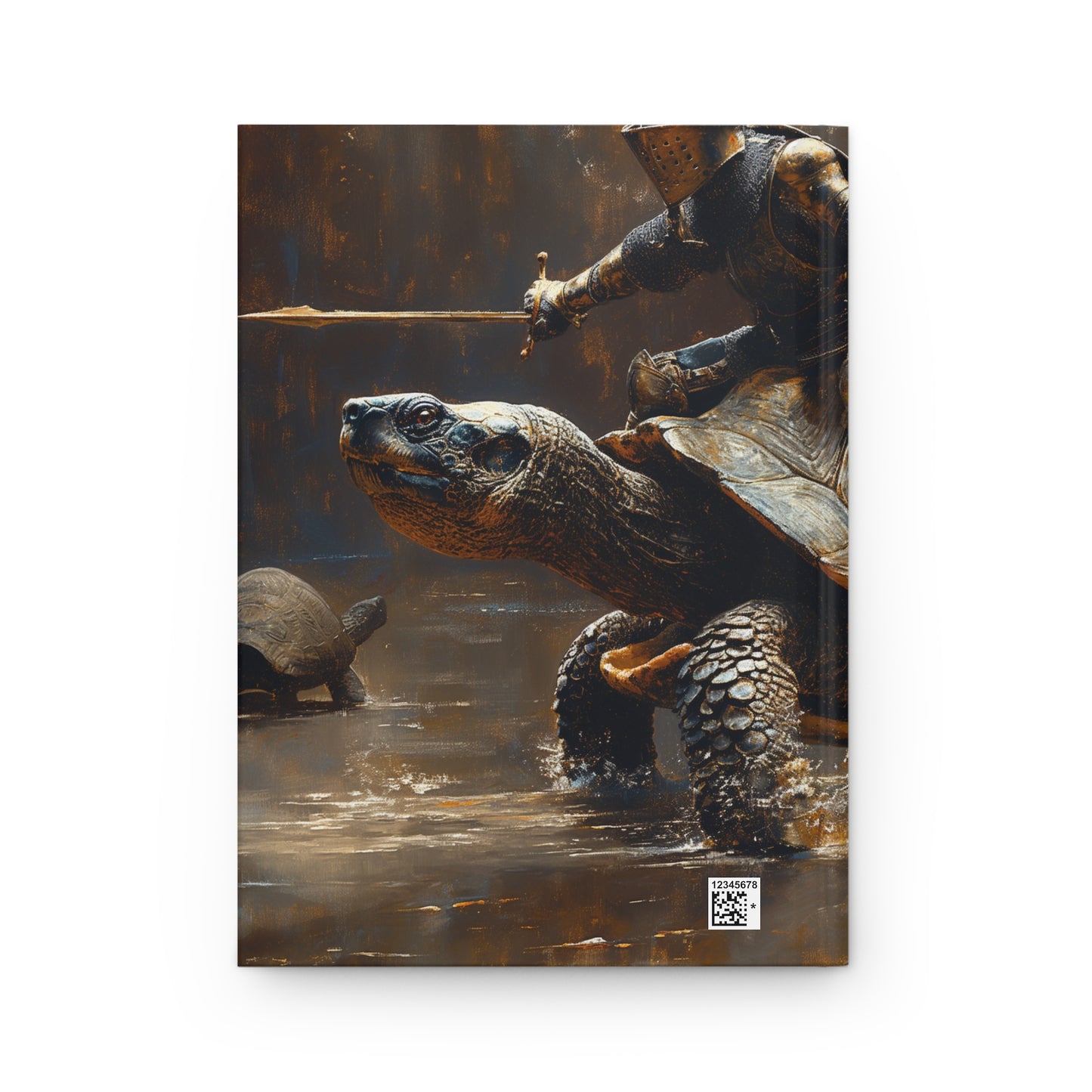 Knight on Tortoise Hardcover Journal Matte – Unyielding Grace Through the Mire