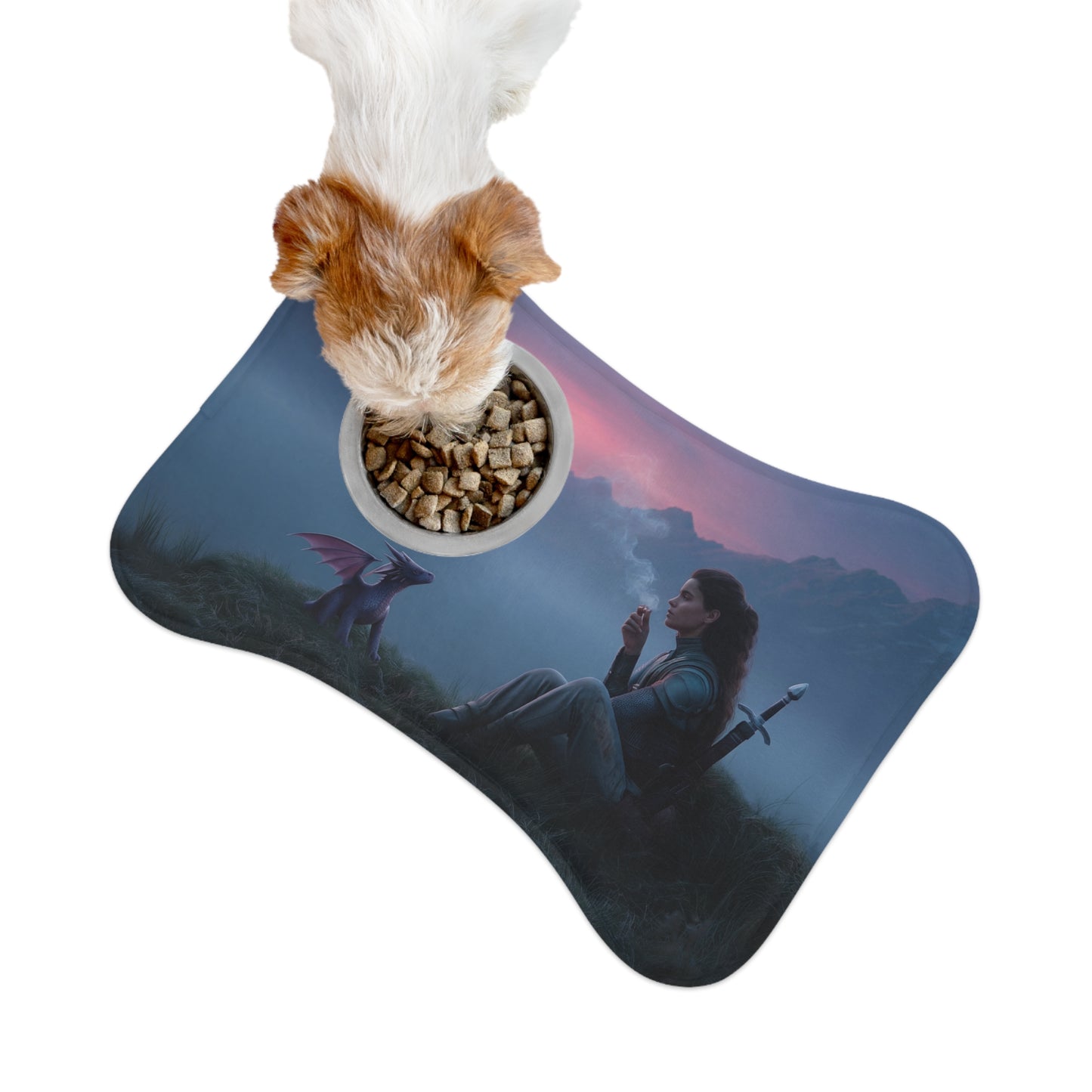 Misty Mountain Sentinel Pet Feeding Mats – Twilight Breaker Companion