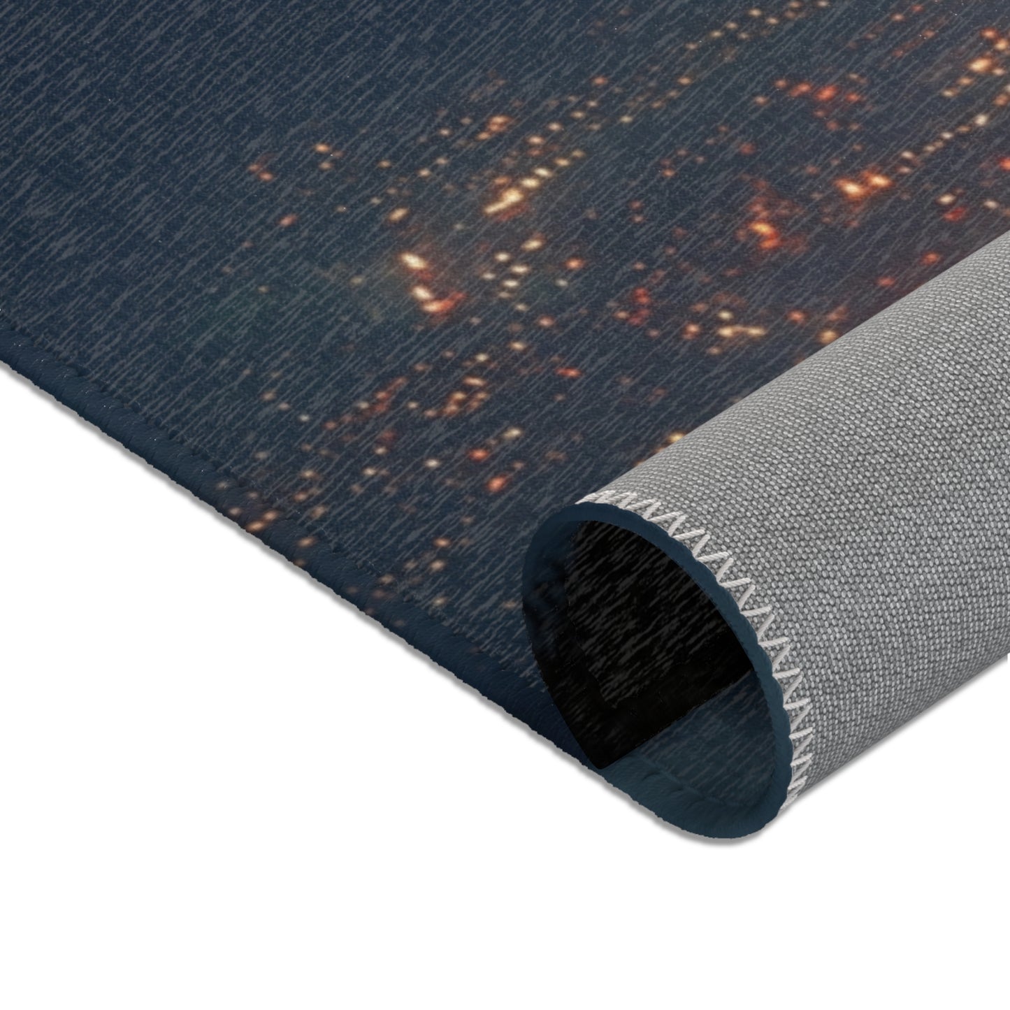 Celestial Fire Comet Area Rugs – Twilight Skyfall Dreamscape
