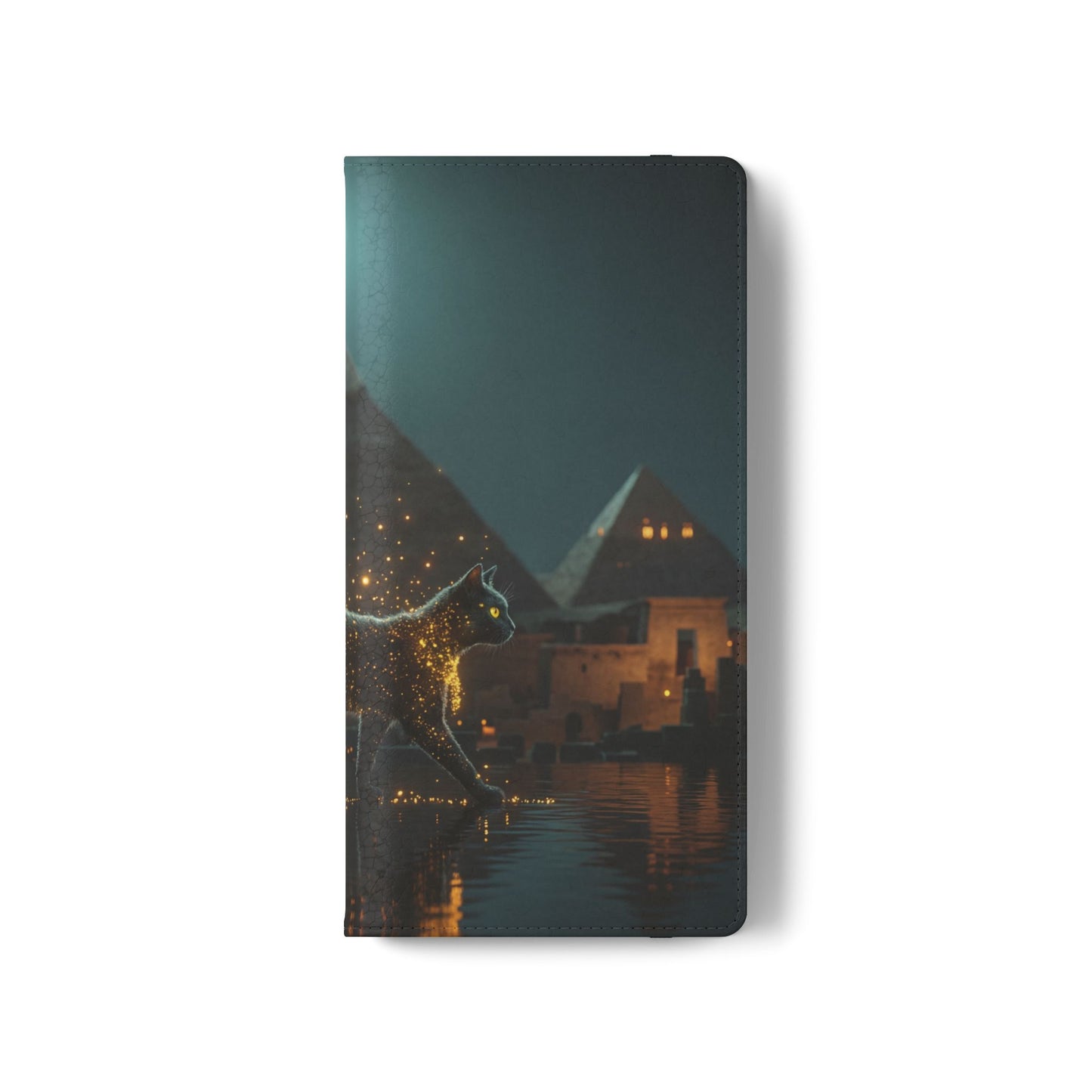Celestial Vortex Flip Cases – Indigo Cloud Dreamscape