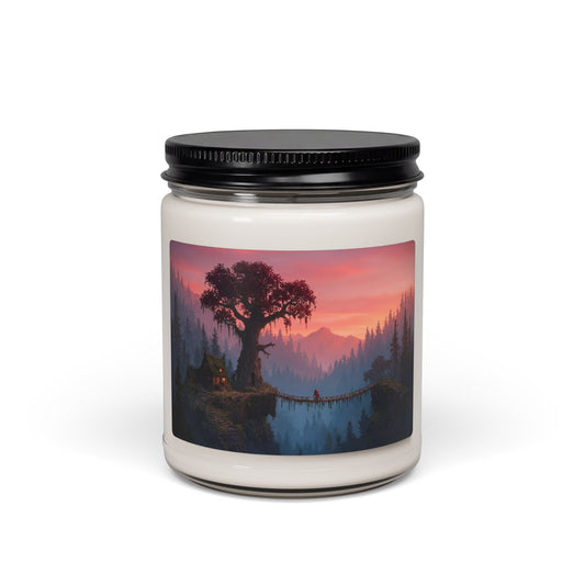 Crimson Sentinel Scented Soy Candle, 9oz – Twilight Grove Sanctuary