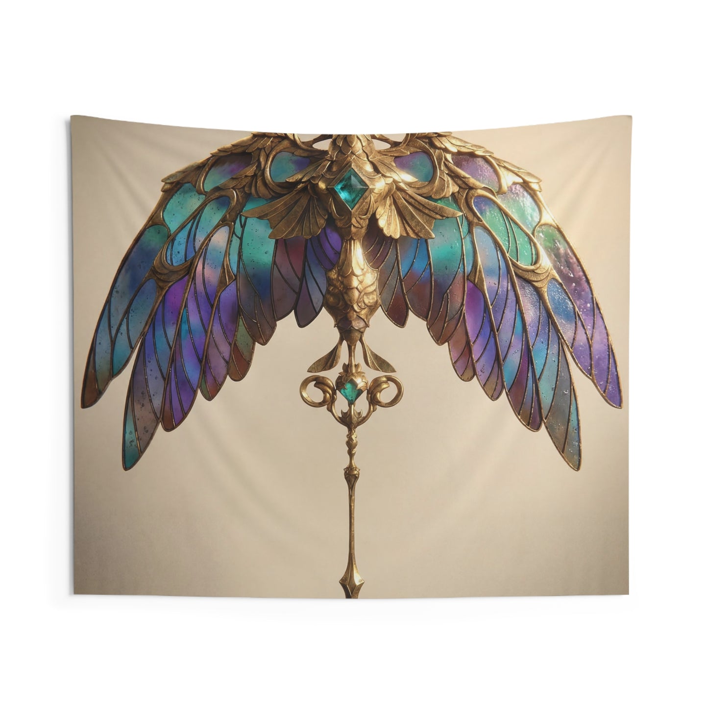 Celestial Phoenix Wand Tapestries – Wings of Twilight Gemstone