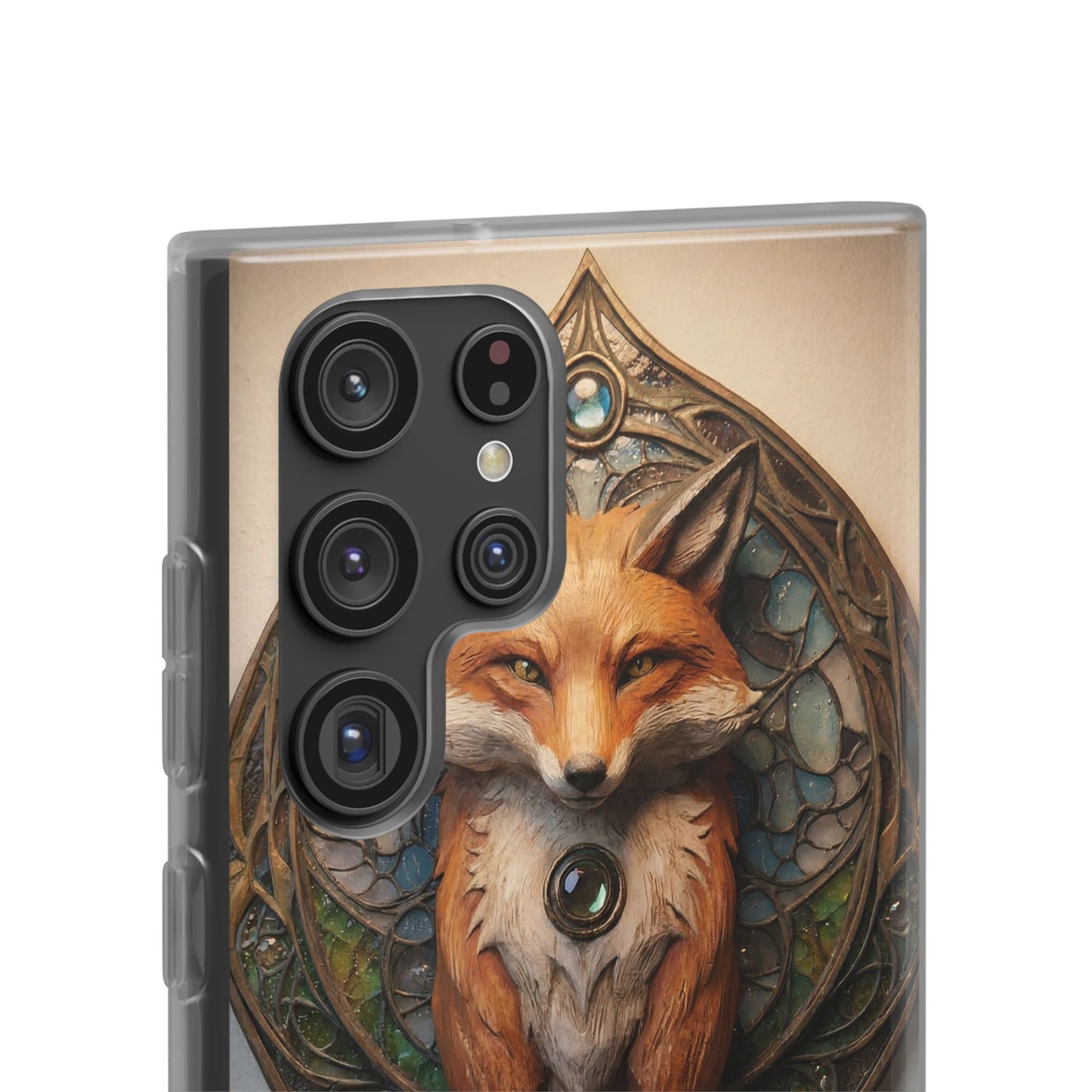 Fox Sentinel Flexi Cases – Amber Glaze and Stained Glass Reverie