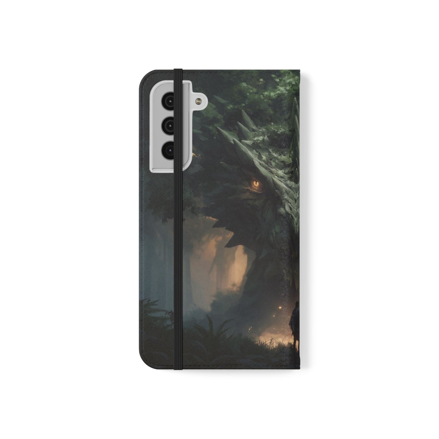 Guardian Beast Flip Cases – Moss-Clad Titan Facing the Wanderer