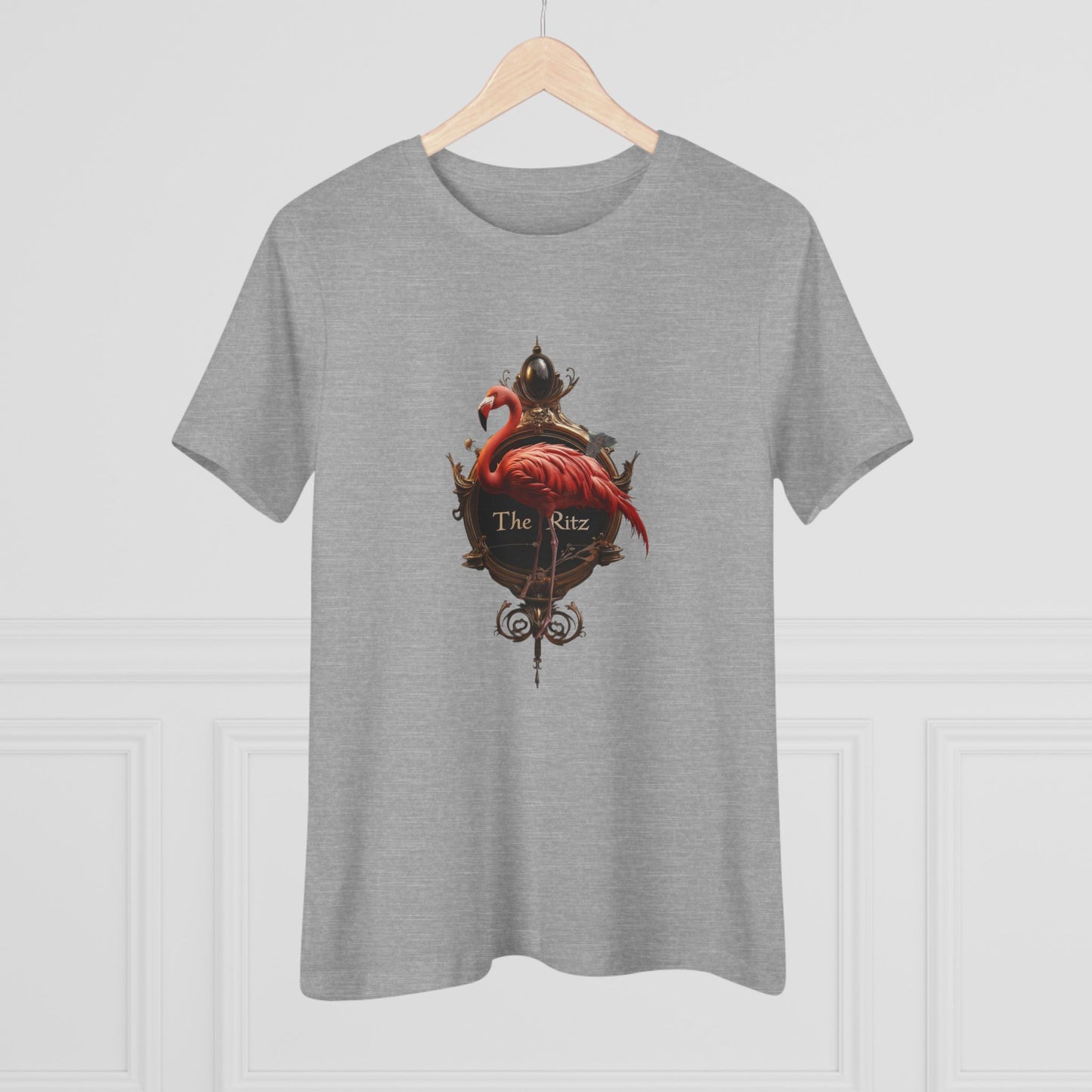 Ritz Flamingo Tee – Opulent Mirror Frame Graphic T-Shirt