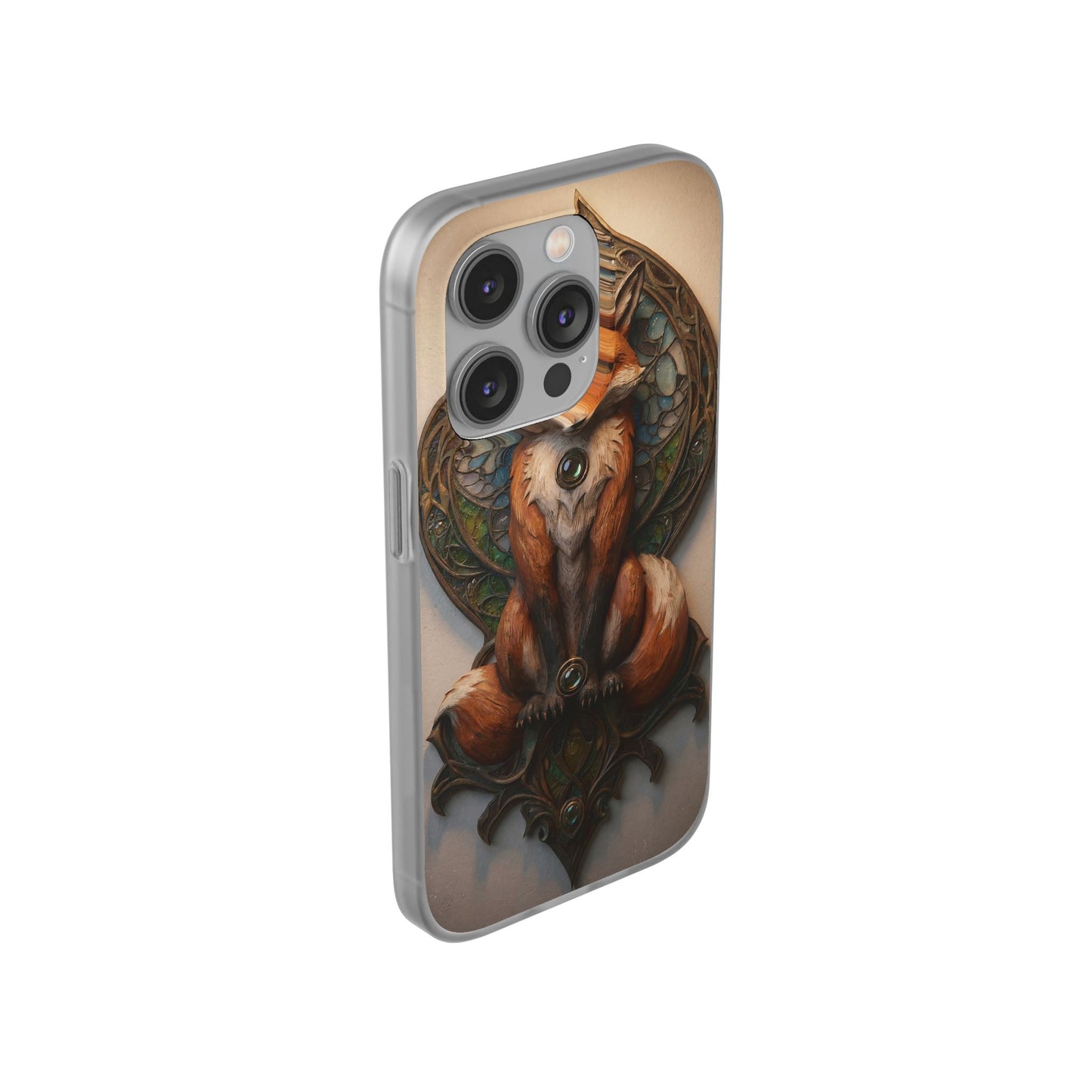 Fox Sentinel Flexi Cases – Amber Glaze and Stained Glass Reverie