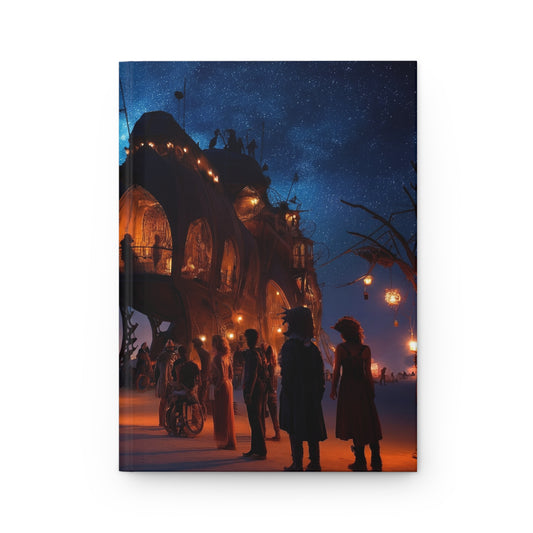 Starlit Desert Shrine Journal Matte – Warm Glow Under Cosmic Canopy