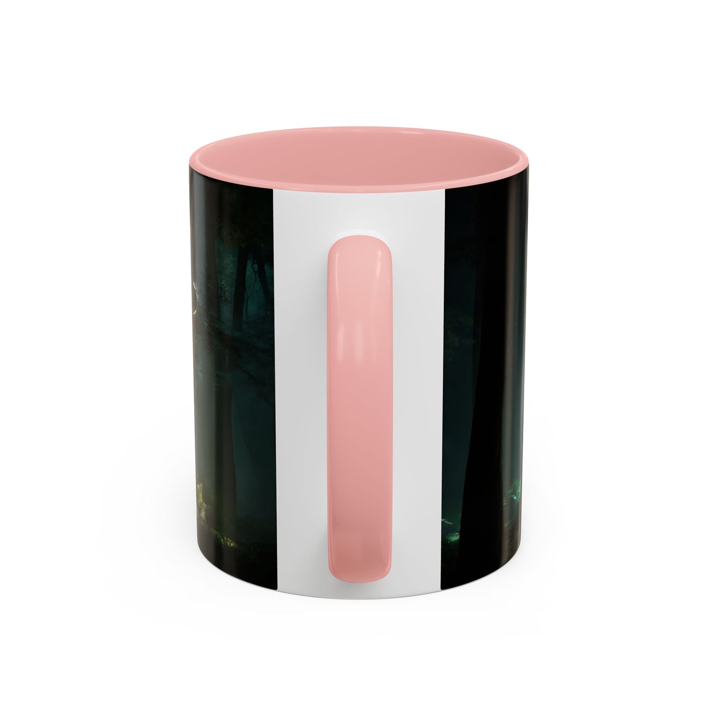 Spiral Light Forest Accent Coffee Mug (11, 15oz) – Ethereal Golden Rings