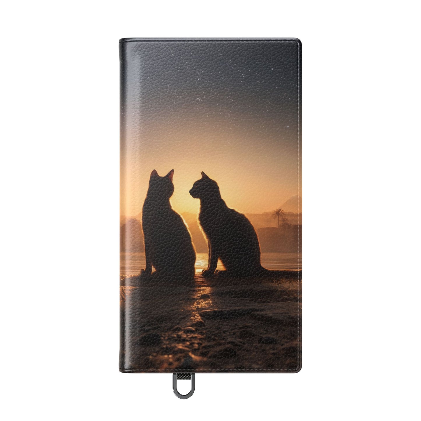 Pharaoh Cats Flip Cases – Starry Nile Guardians on the Bank