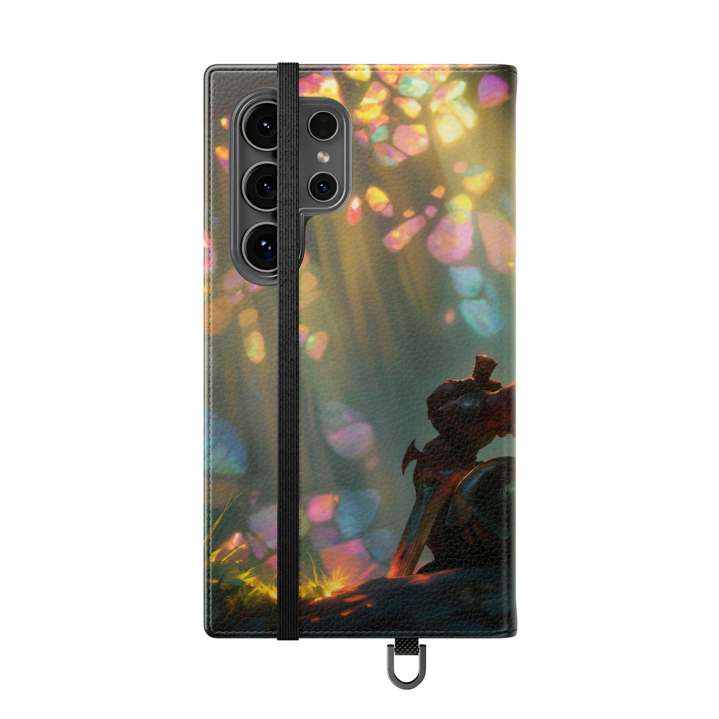 Crystal Grove Sentinel Flip Cases – Iridescent Forest Dawn Guardian