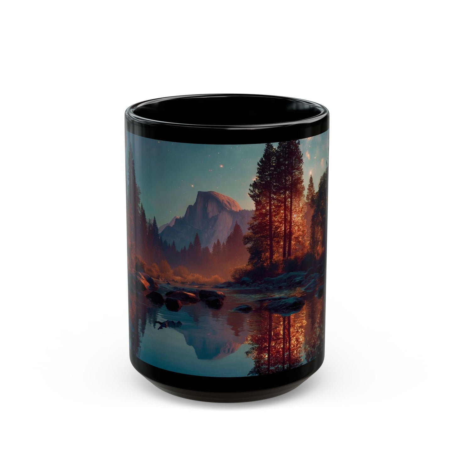 Starlit River Reflection Mug – Half Dome’s Quiet Twilight Glow